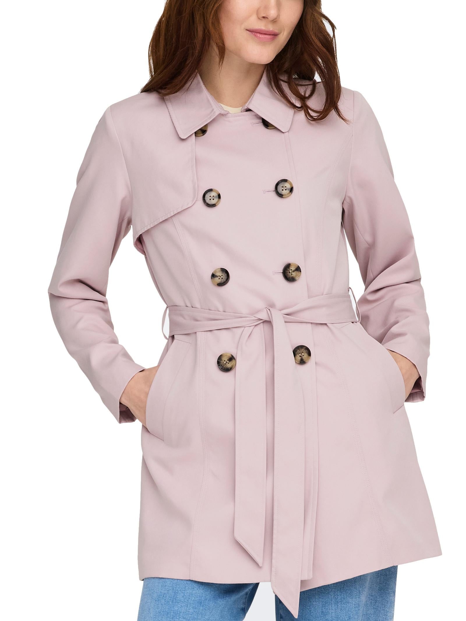 Trench Only Rosa Valeria doppiopetto 15191821 /Burnished Lilac ONLY 