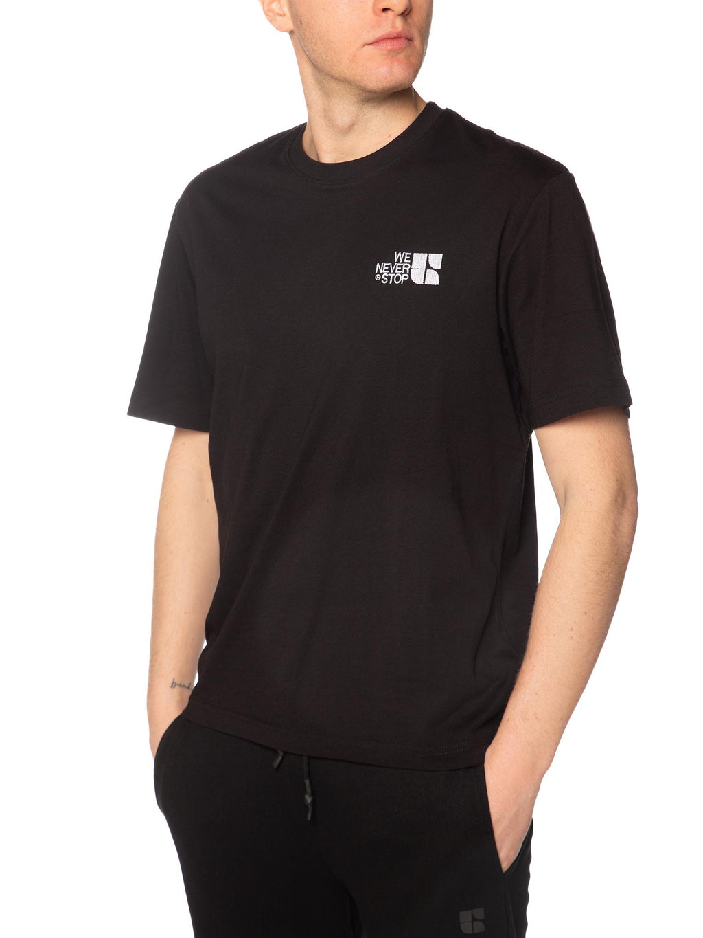 T-shirt Urban Ring Nero stampa retro UR1110033 NERO URBAN RING 