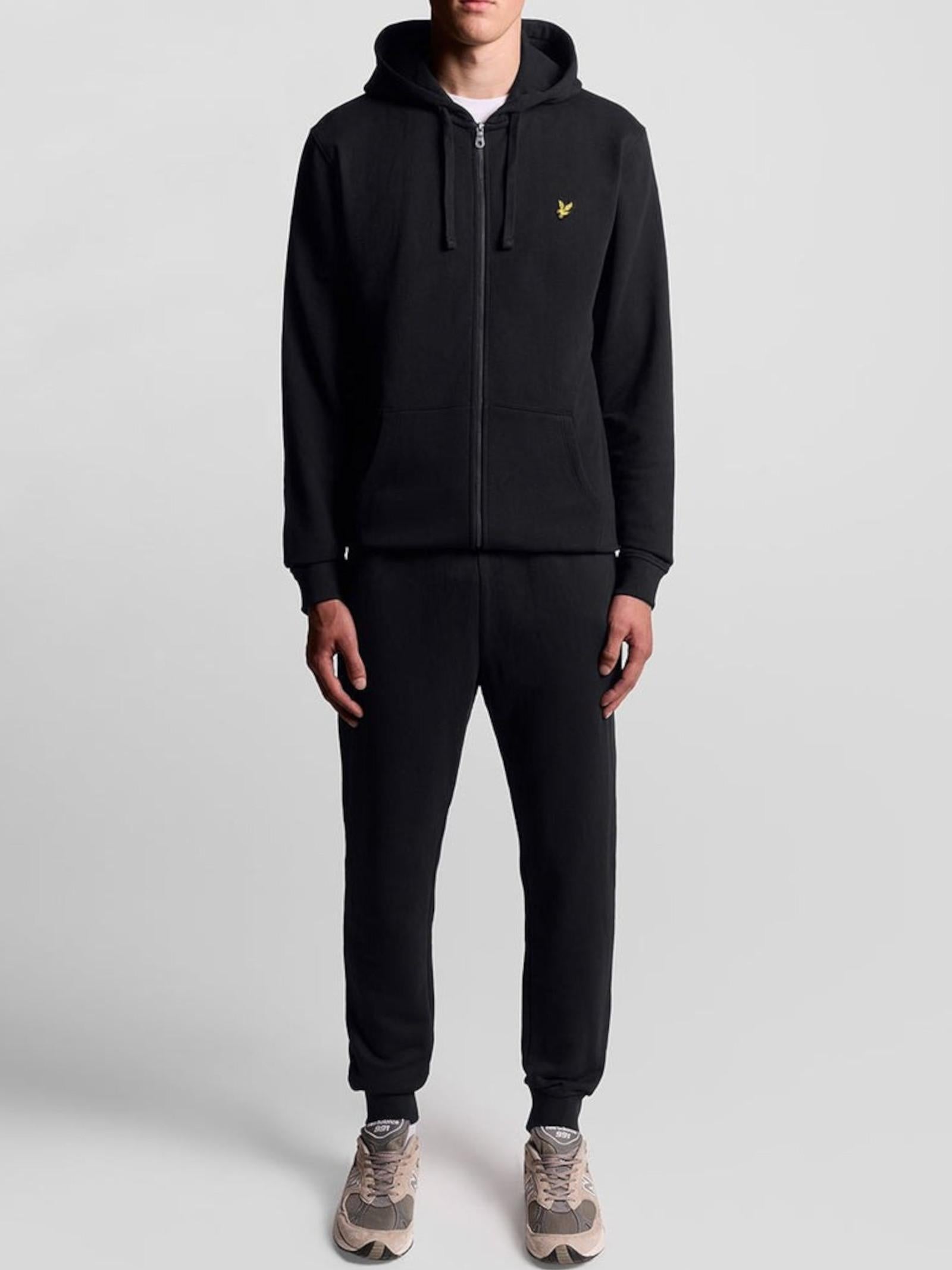 Felpa Lyle & Scott Nero cappuccio e zip ML420VOG JET BLACK LYLE & SCOTT 