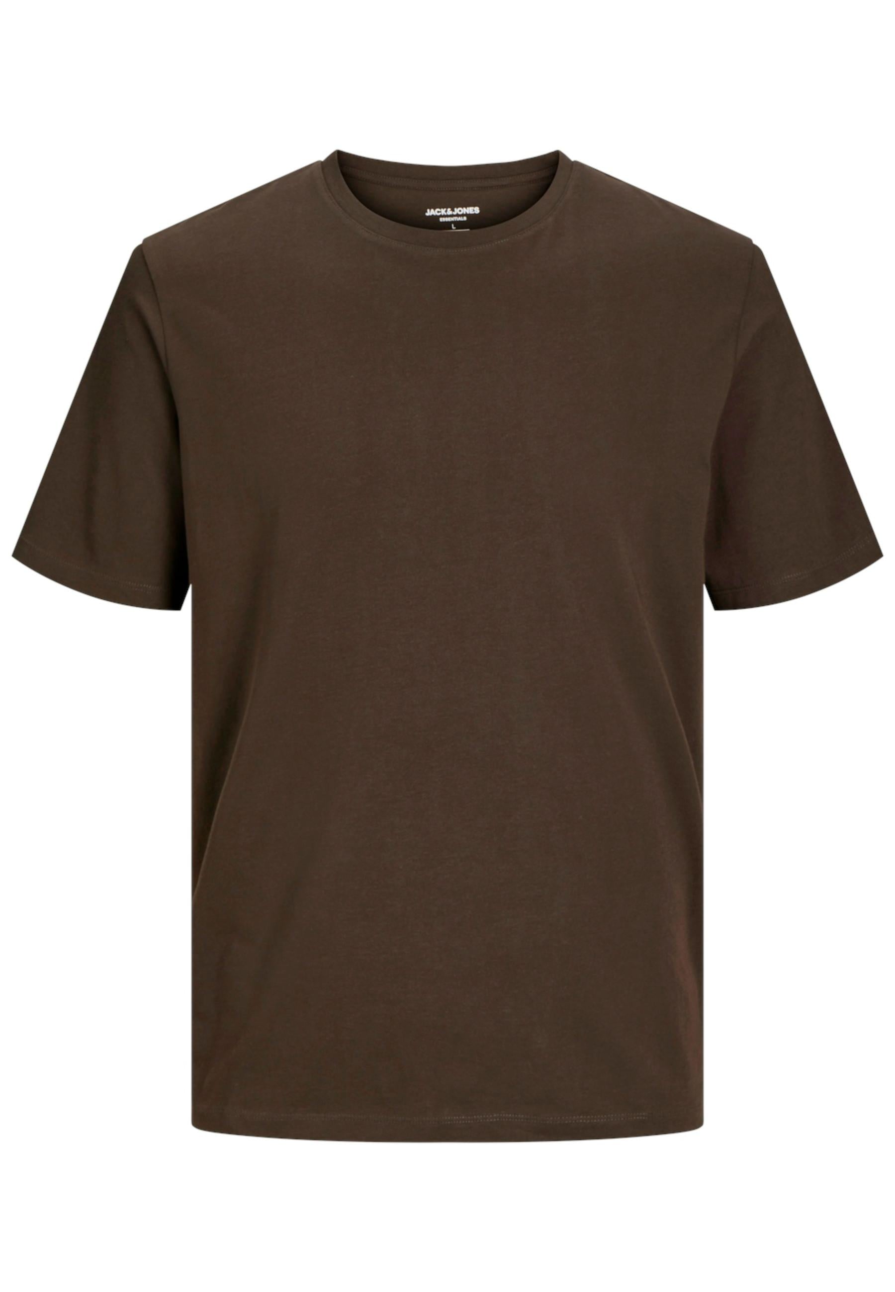 T-Shirt Jack & Jones Organic Marrrone basic girocollo 12156101 /Delicioso JACK & JONES 