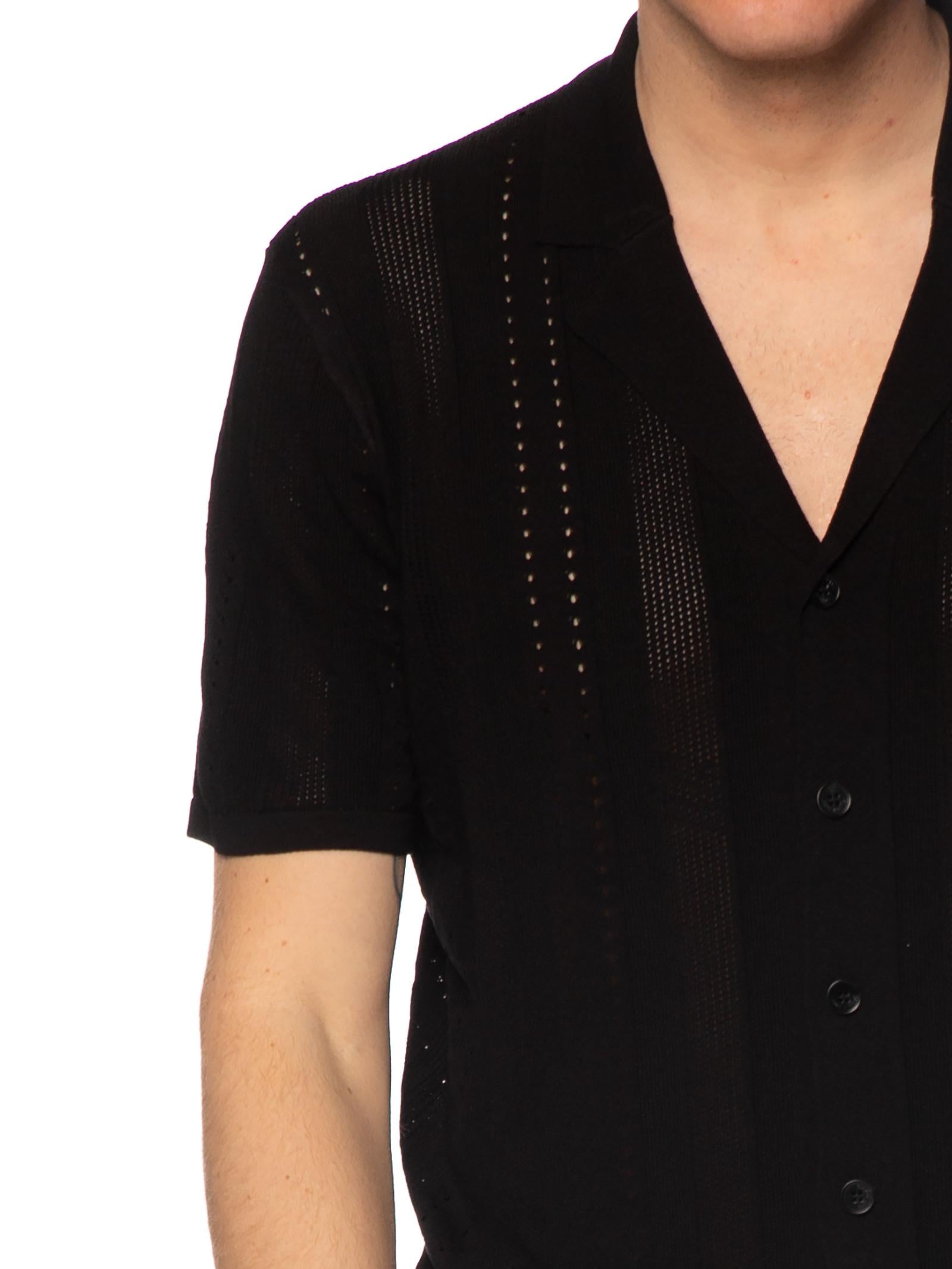 Camicia Gianni Lupo Nero in maglia maniche corte GL33763 NERO GIANNI LUPO 