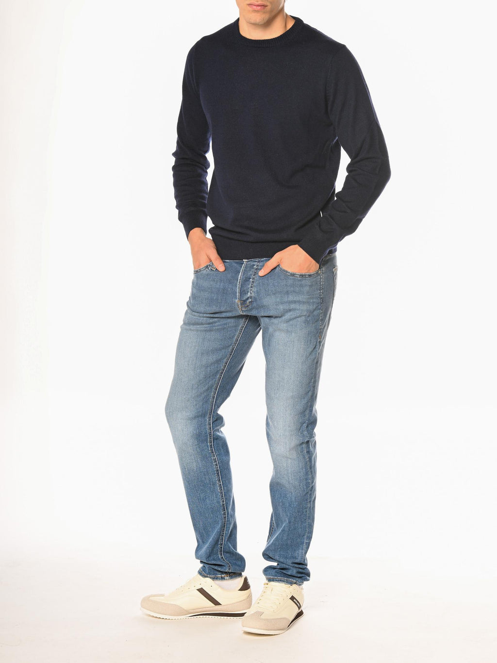 Maglia Seinse Blu misto cashmere MI3162 BLU SEINSE 