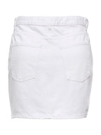 Gonna Only Bianco Stella corta 15339630 /White Denim ONLY 