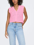 Cardigan Only Rosa Irina scollo a V 15363681 /Prism Pink ONLY 