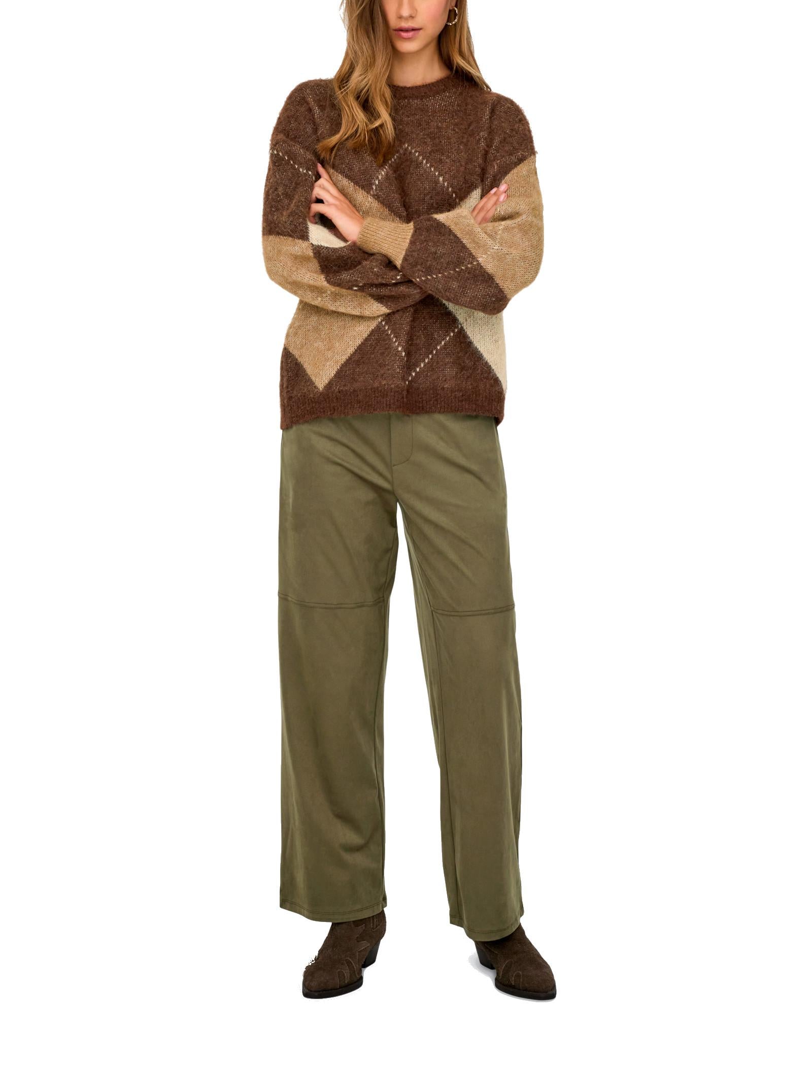 Maglia Only Noeme Marrone fantasia 15353226 /Chestnut ONLY 