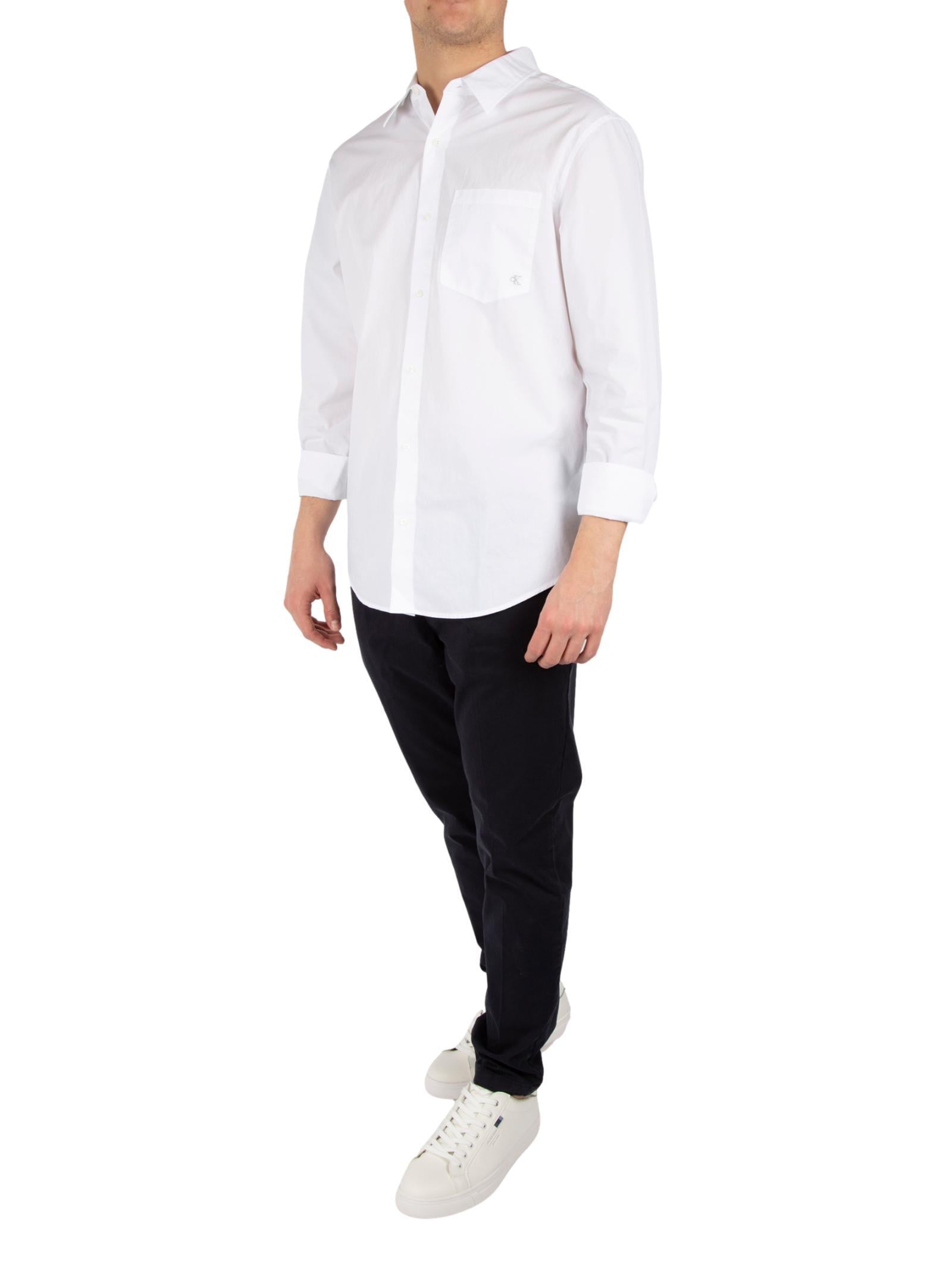 Camicia Calvin Klein Bianco poplin LV040QM160 YAA CALVIN KLEIN JEANS 