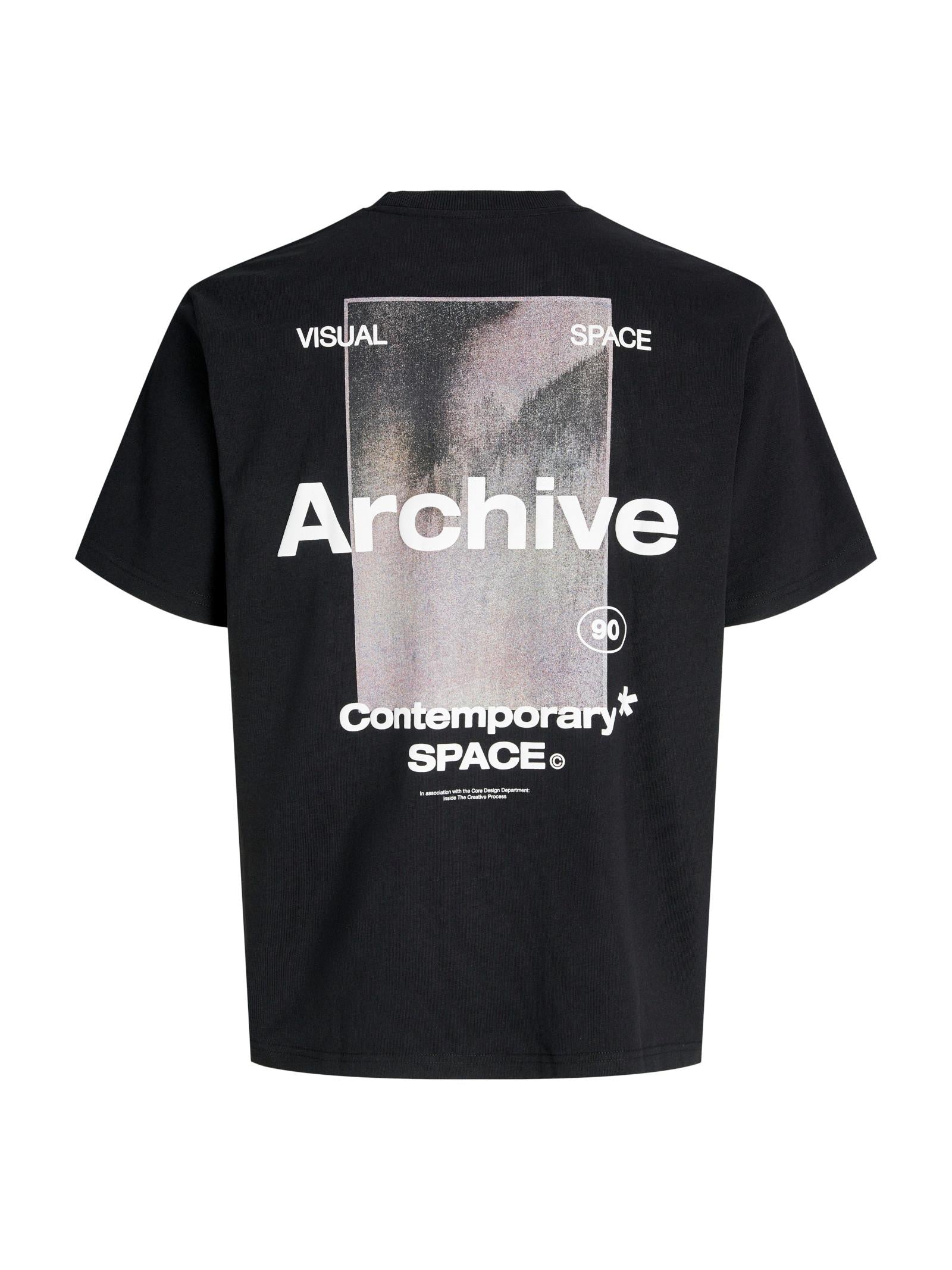 T-shirt Jack & Jones Nero Motion stampa 12283448 /Black JACK & JONES 