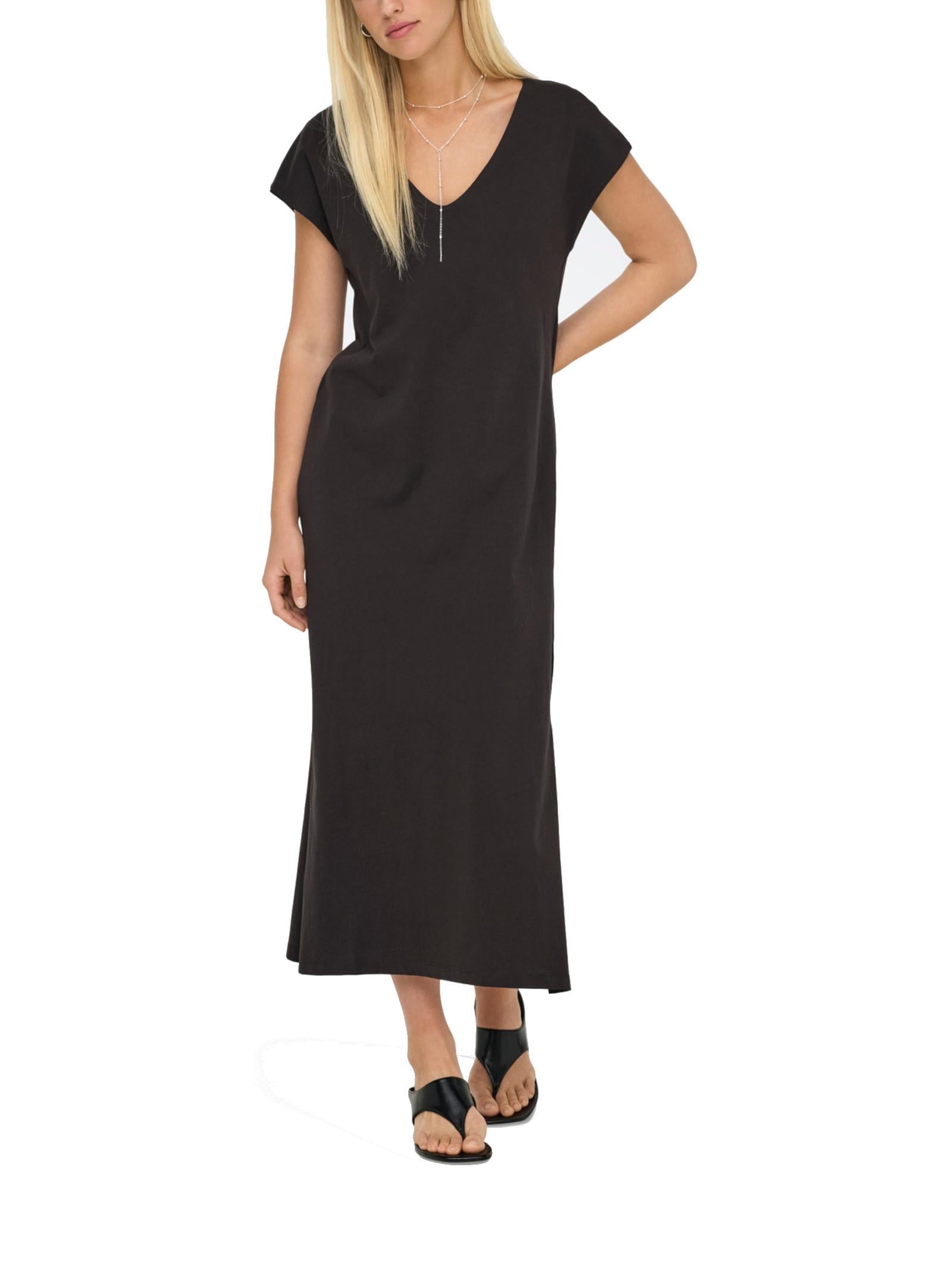 Abito Only Mara Marrone scollo a V 15357675 /Chocolate Torte ONLY 