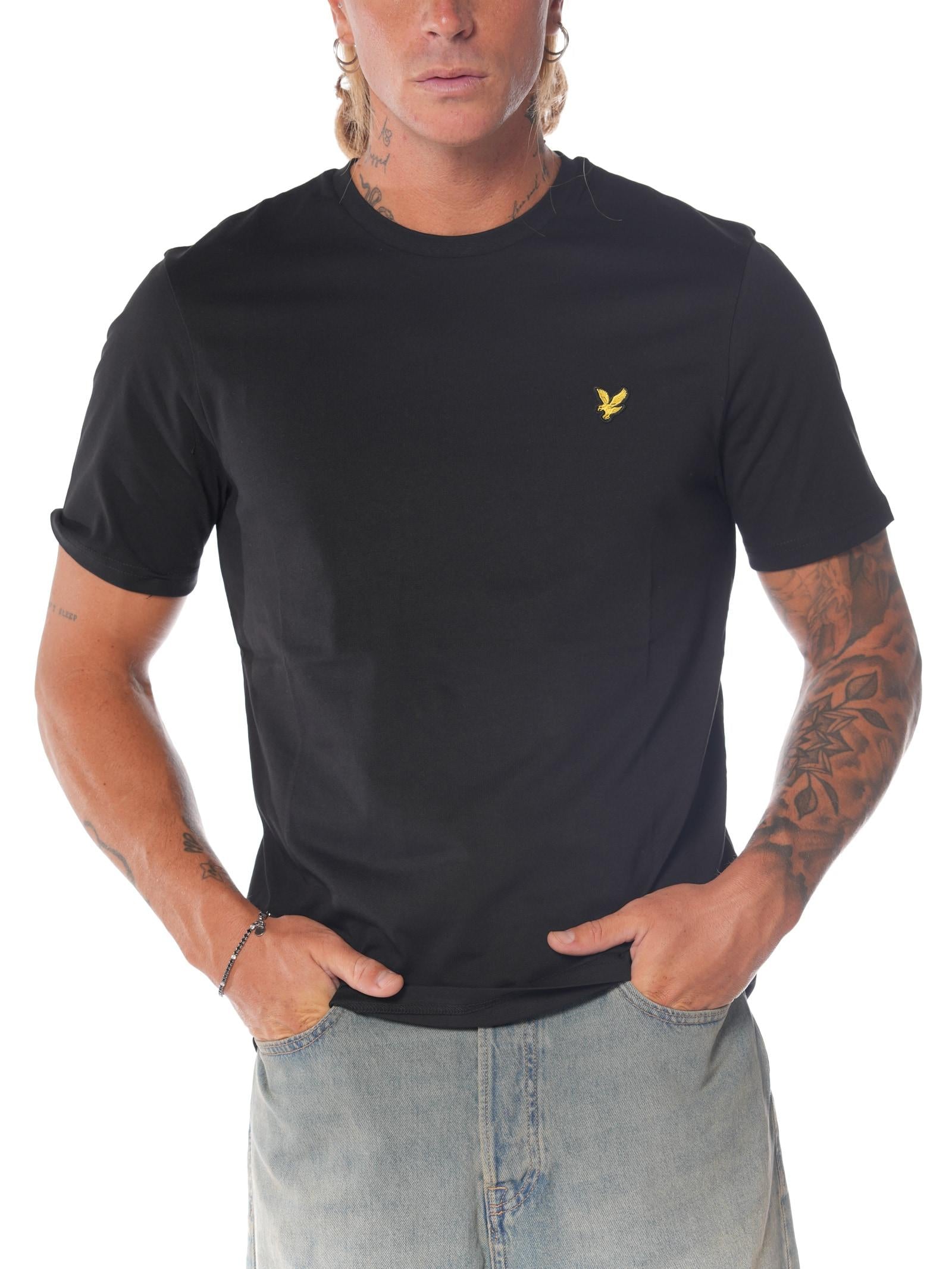 T-shirt Lyle & Scott Nero Logo TS400VOG JET BLACK LYLE & SCOTT 