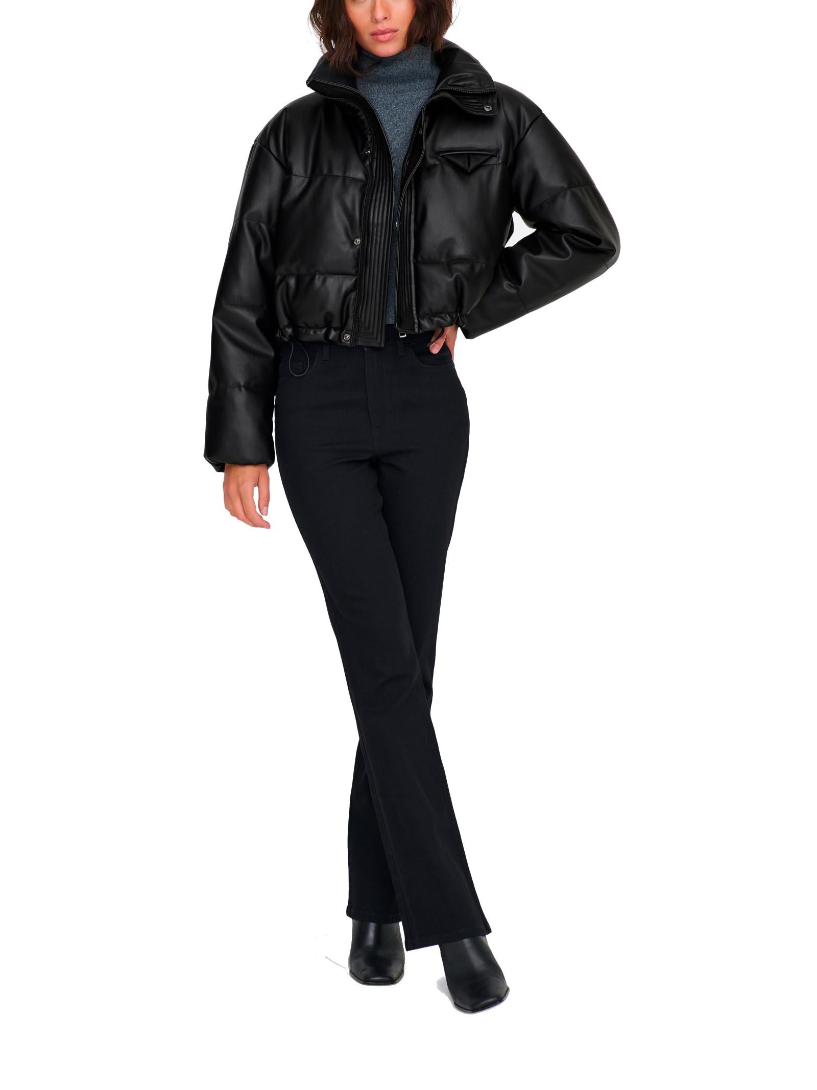 Bomber Only Elsie Nero in ecopelle 15349205 /Black ONLY 