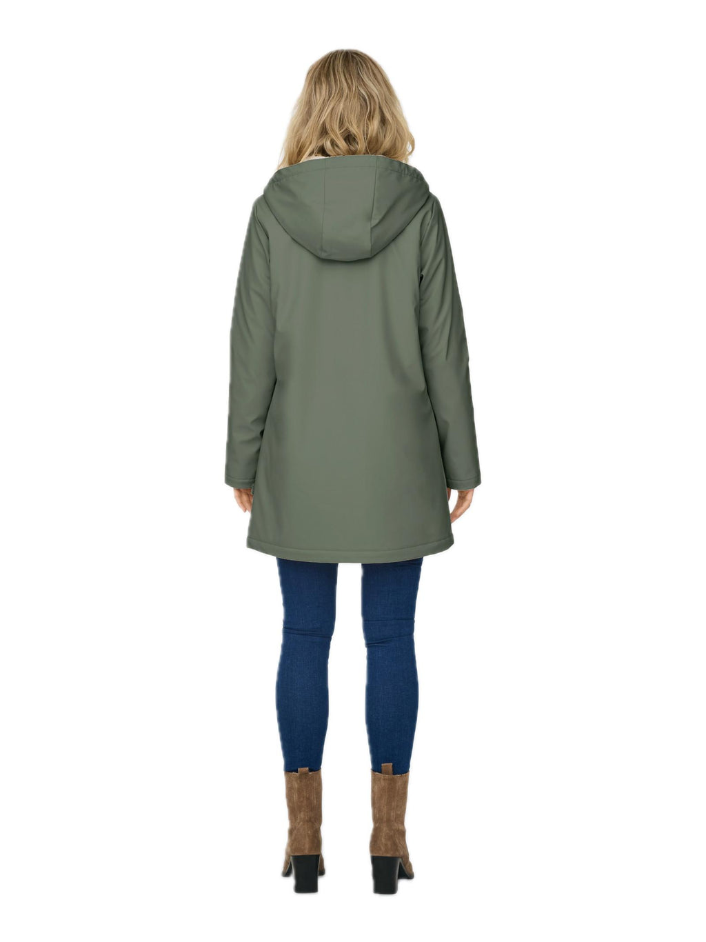 Giubbotto Only Sally Verde con cappuccio 15206116 /Castor Gray ONLY 