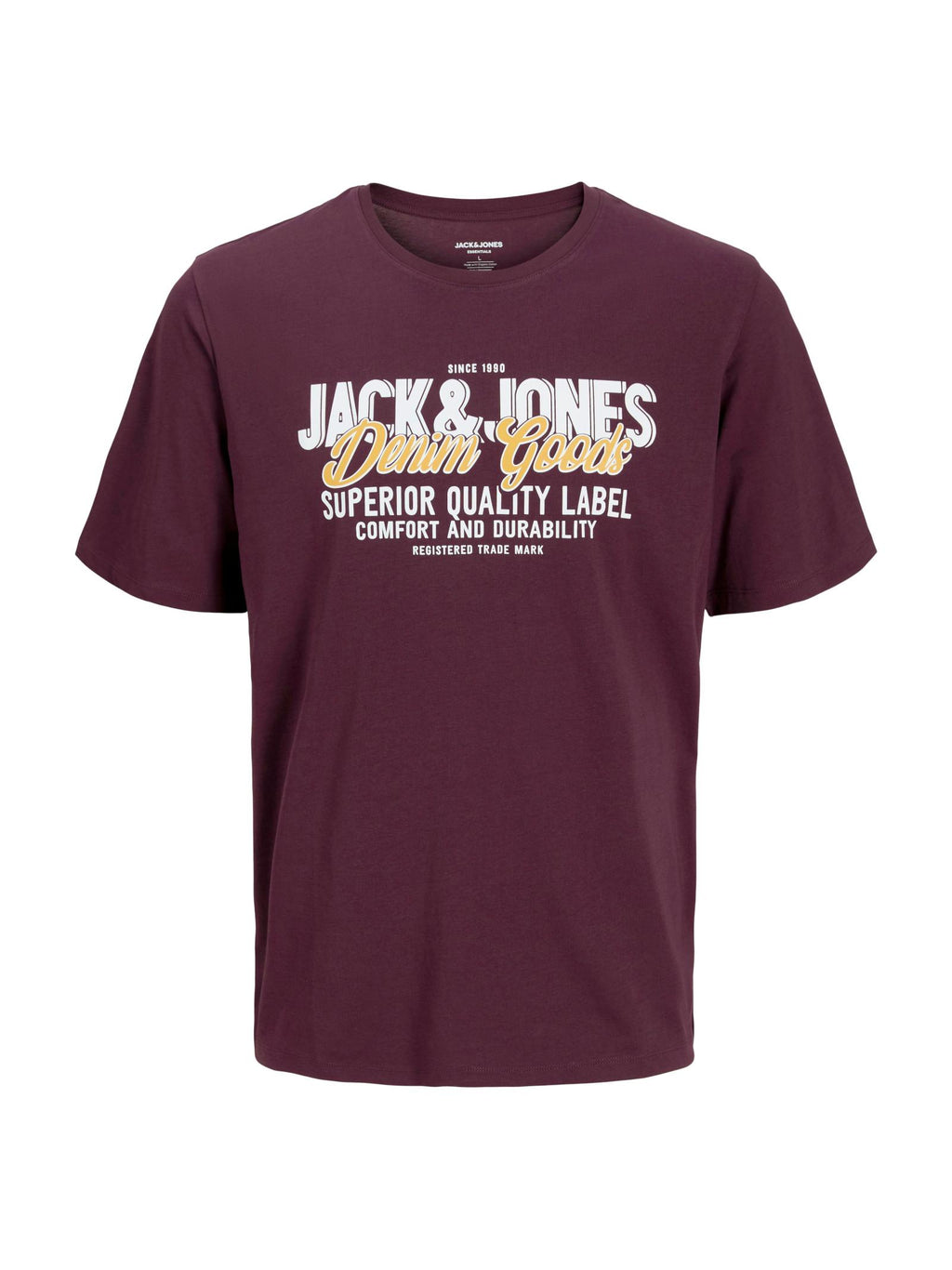 T-shirt Jack & Jones Logo Vinaccia girocollo 12279535 /Plum Perfect JACK & JONES 