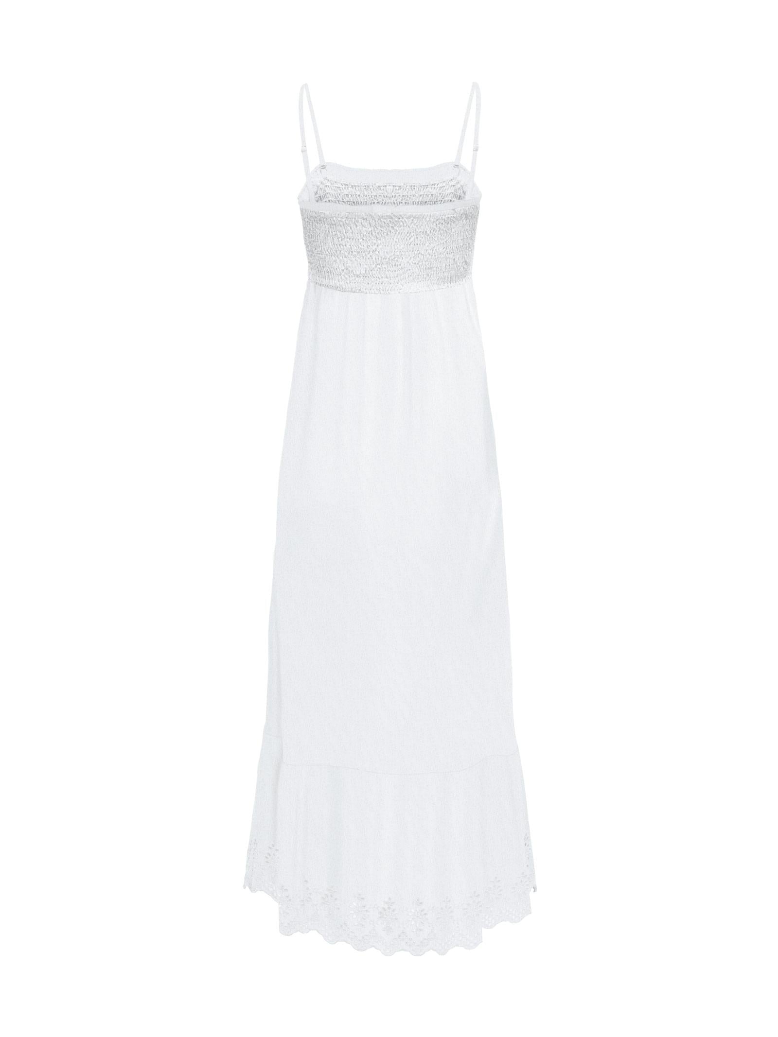 Abito Only Bianco Lou con smock 15343773 /Bright White ONLY 