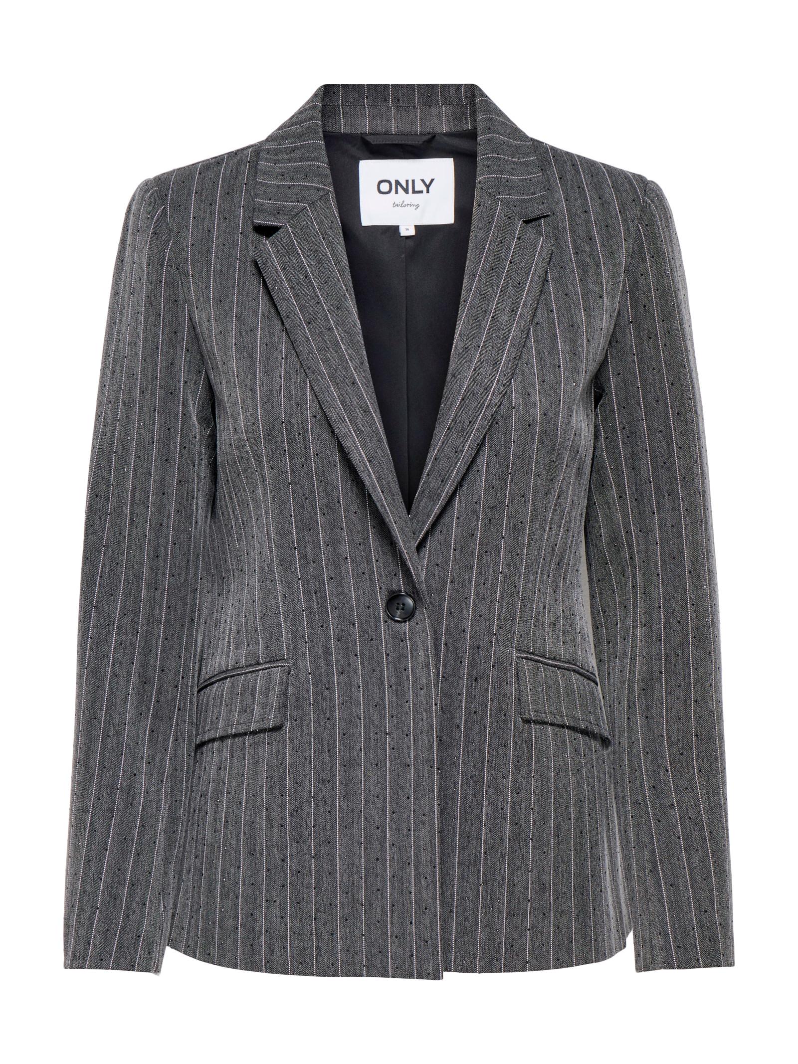 Blazer Only Lalya Grigio con strass 15357660 /Dark Grey Melange ONLY 