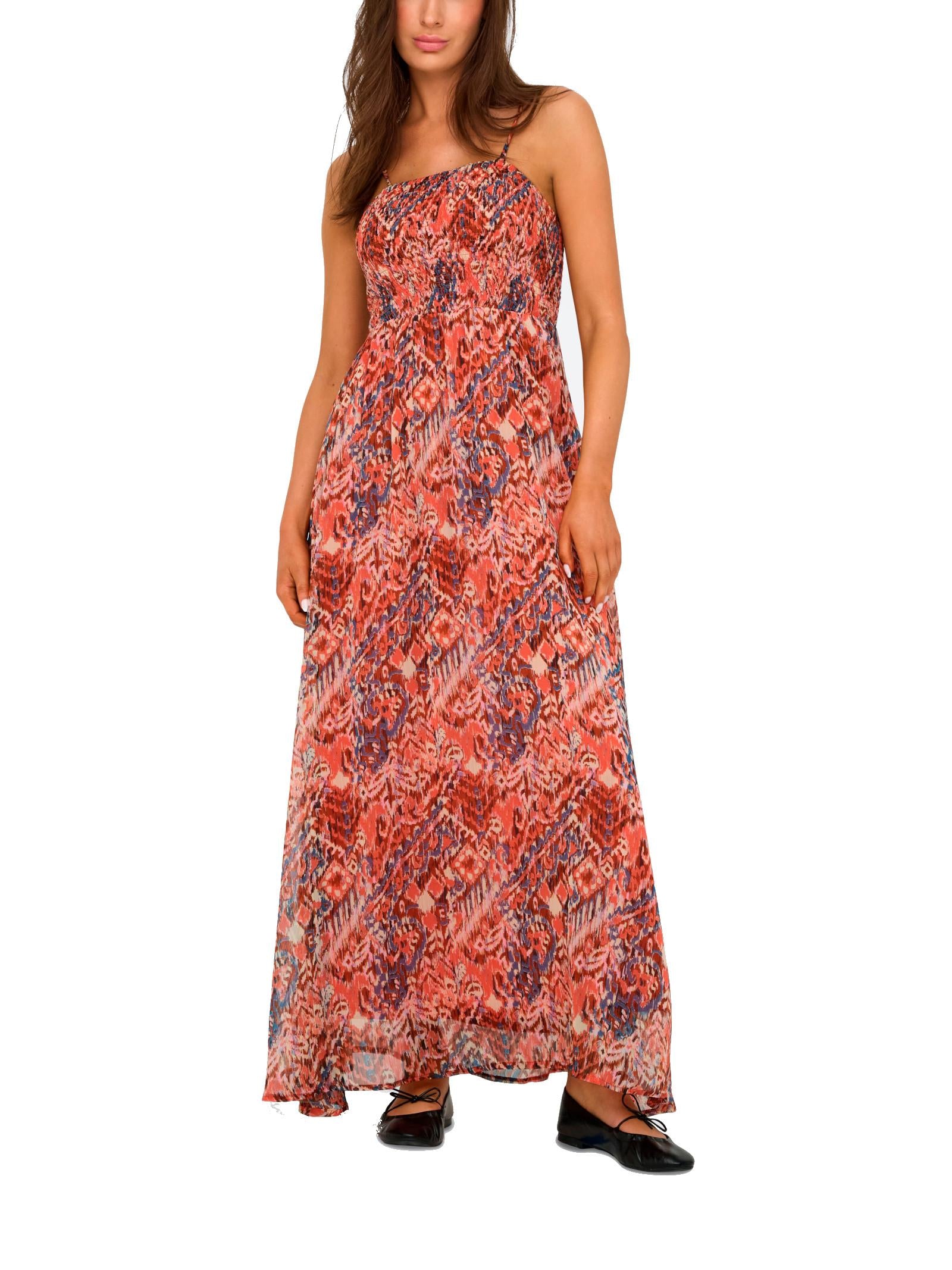 Abito Only Rosso Elena lungo 15352634 /Langoustino ONLY 