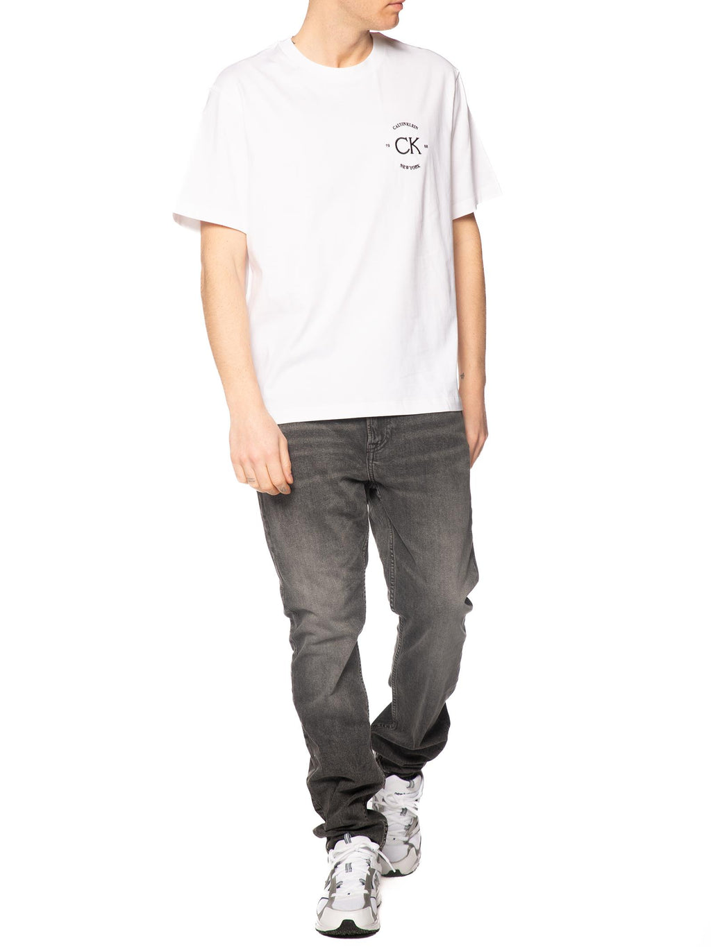 T-shirt Calvin Klein Jeans Bianco Graphic LV04RE825G YAF CALVIN KLEIN 