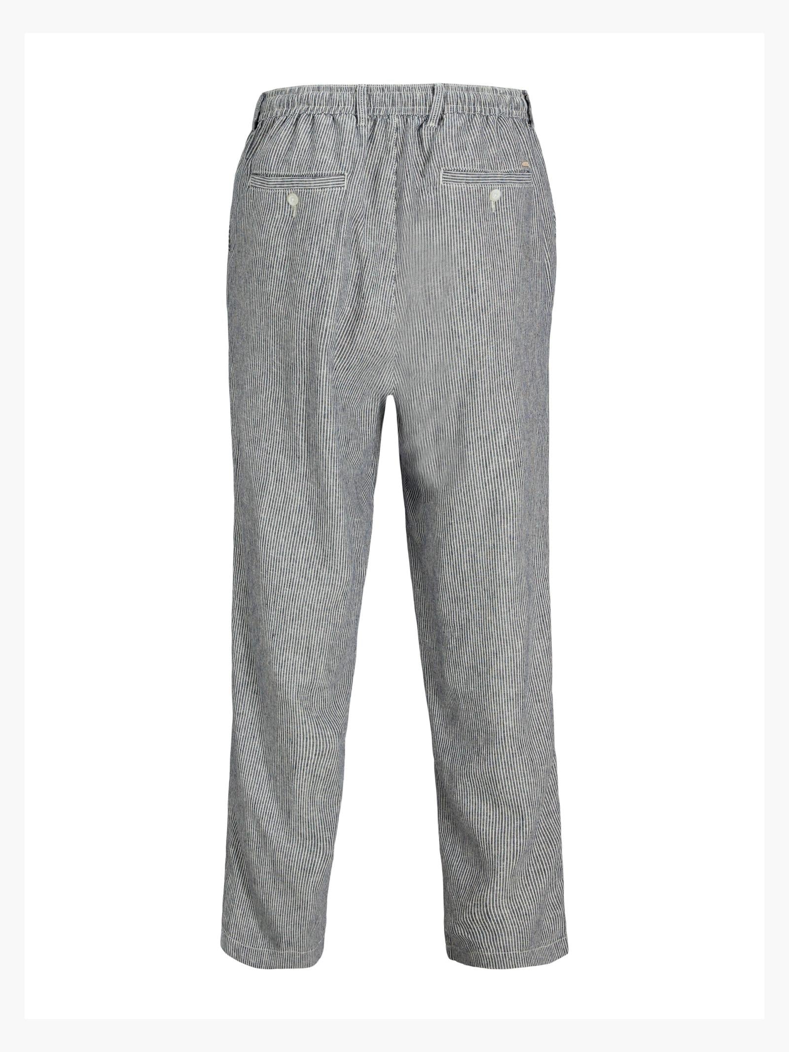 Pantalone Jack & Jones Blu Karl in lino 12269371 /Blue Indigo JACK & JONES 