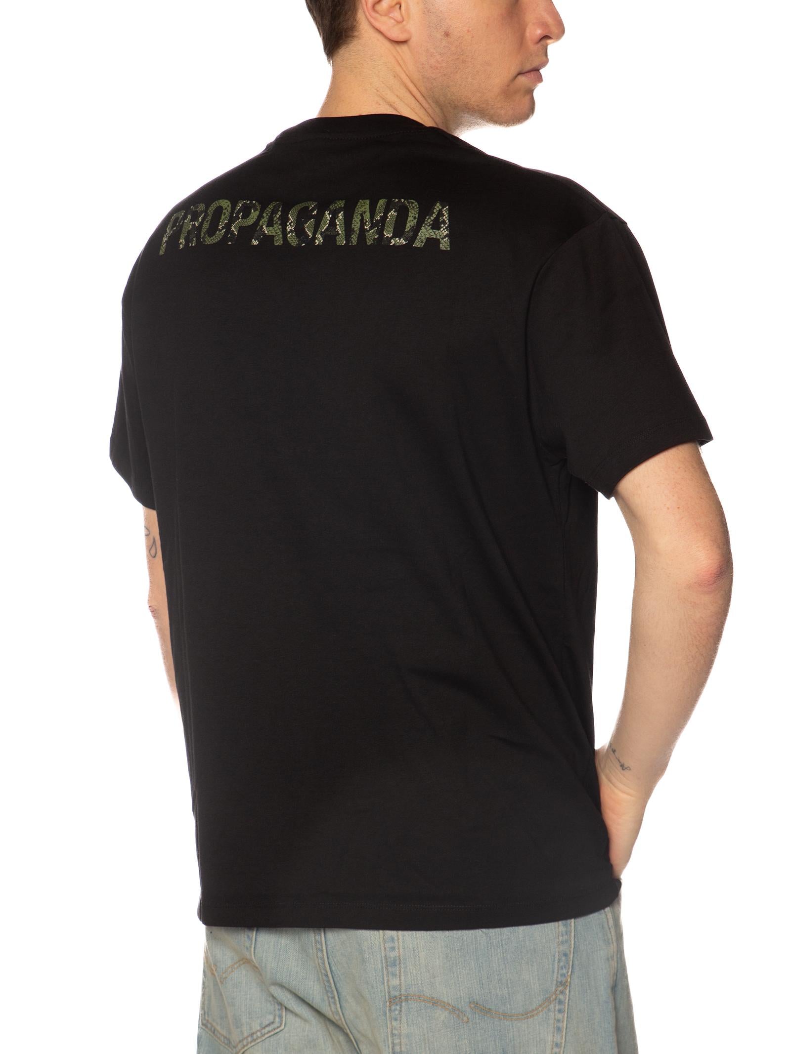 T-shirt Propaganda Nero Logo python TS635 NERO PROPAGANDA 