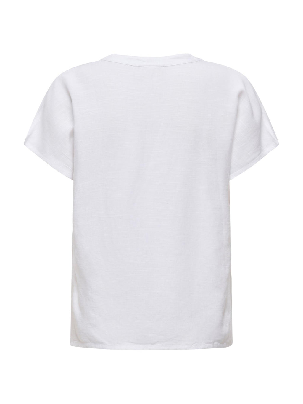 T-shirt JDY Caya Bianco scollo a V 15346547 /Bright White JDY 