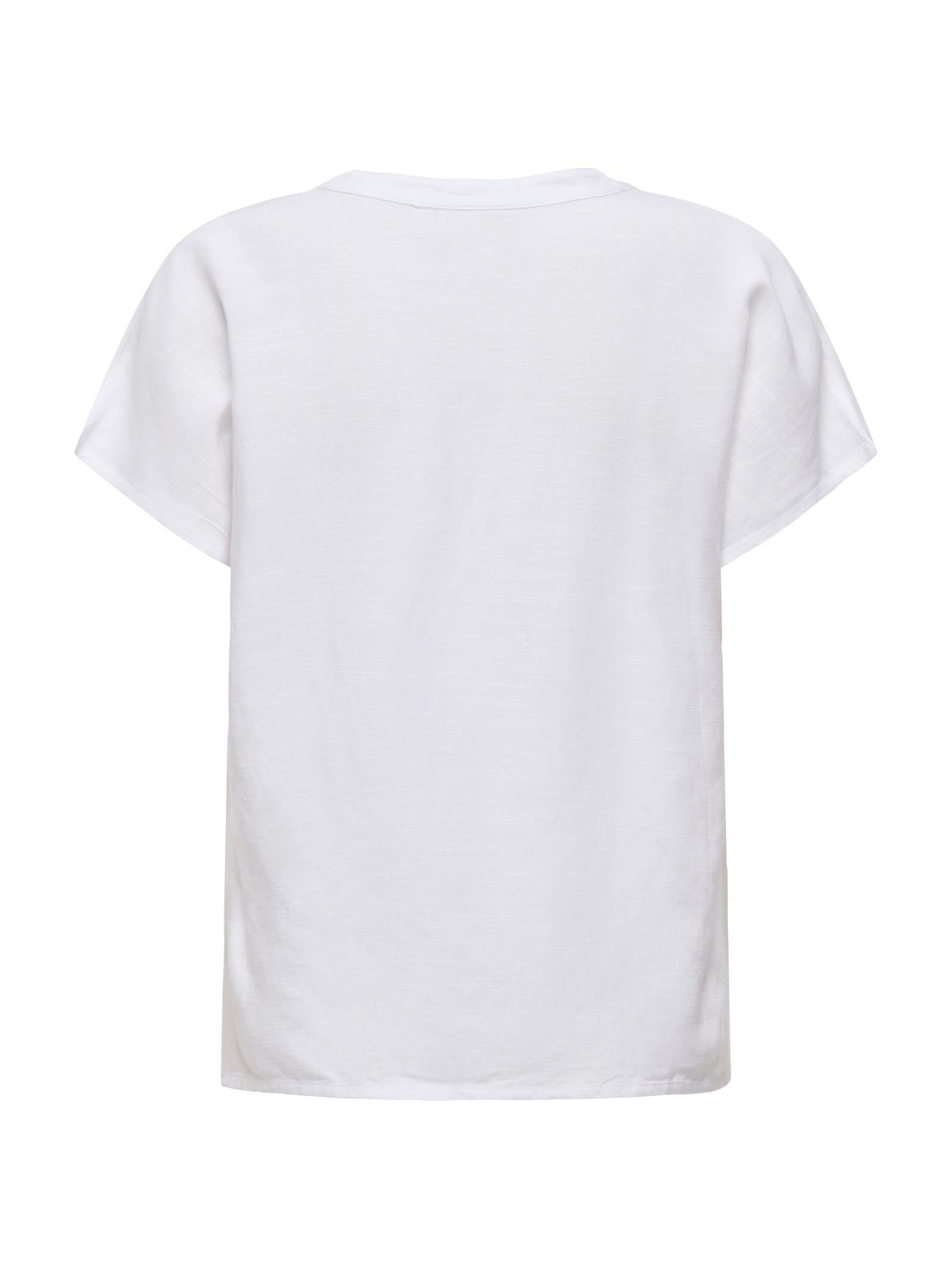 T-shirt JDY Caya Bianco scollo a V 15346547 /Bright White JDY 