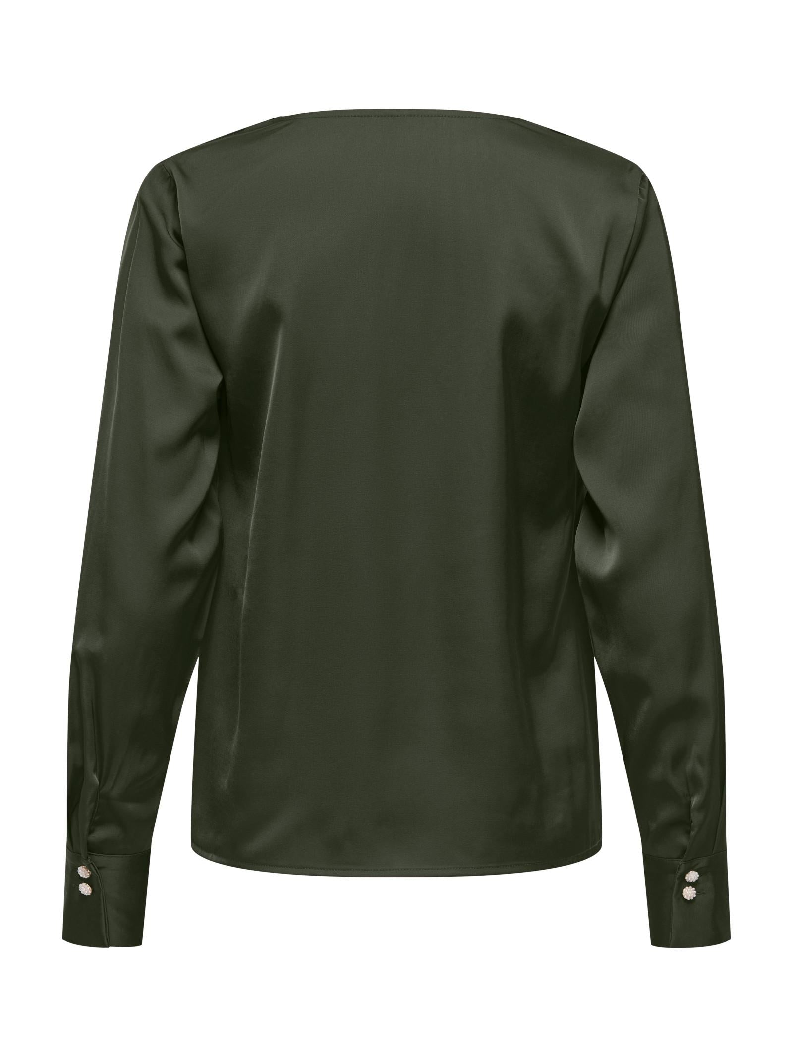 Blusa Only Mika Verde scollo a V 15361191 /Kambaba ONLY 