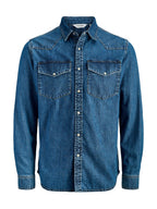 Camicia Jack & Jones Seridan Medium Blue Denim 12289219 /Blue Denim JACK & JONES 