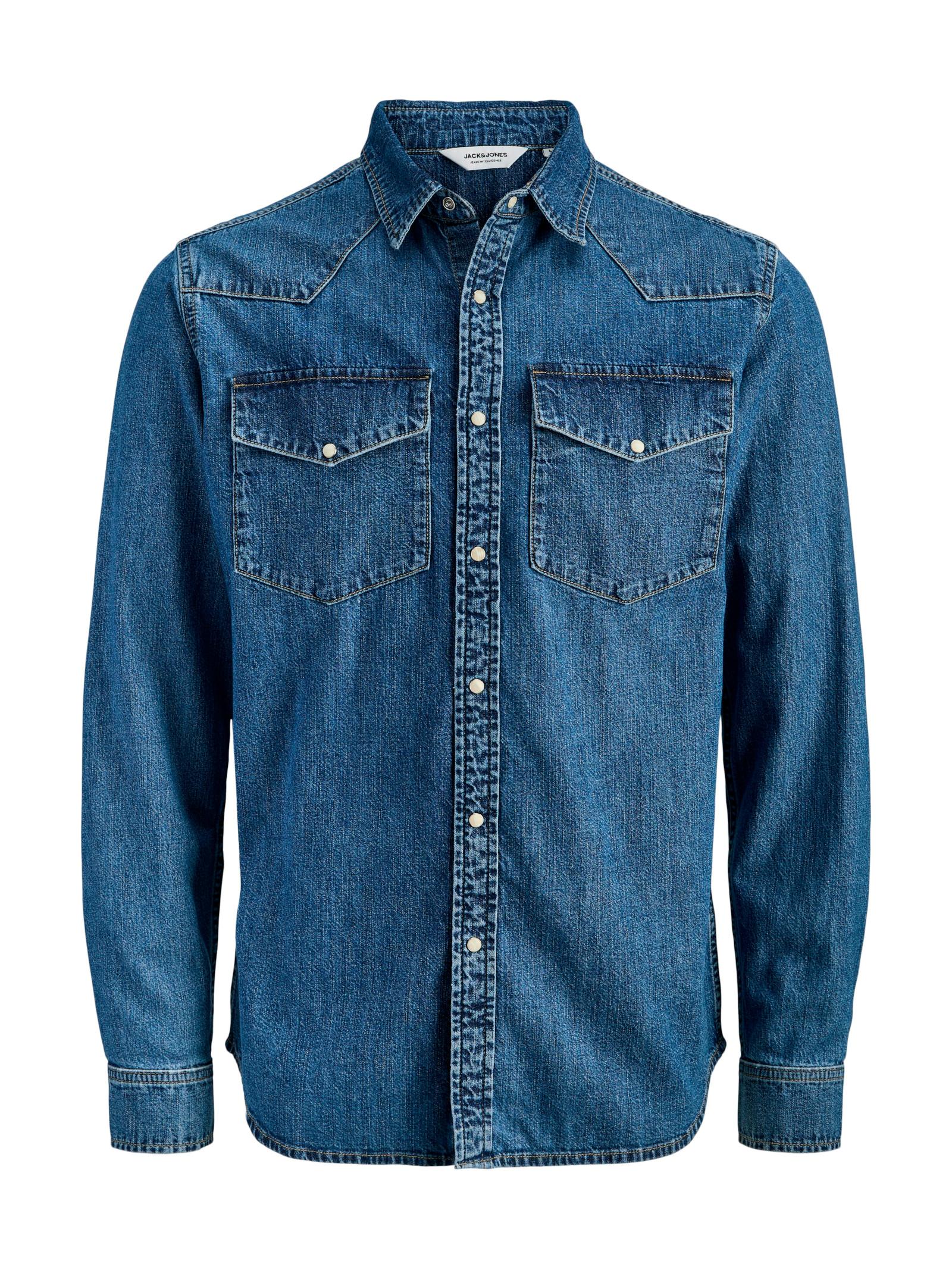 Camicia Jack & Jones Seridan Medium Blue Denim 12289219 /Blue Denim JACK & JONES 