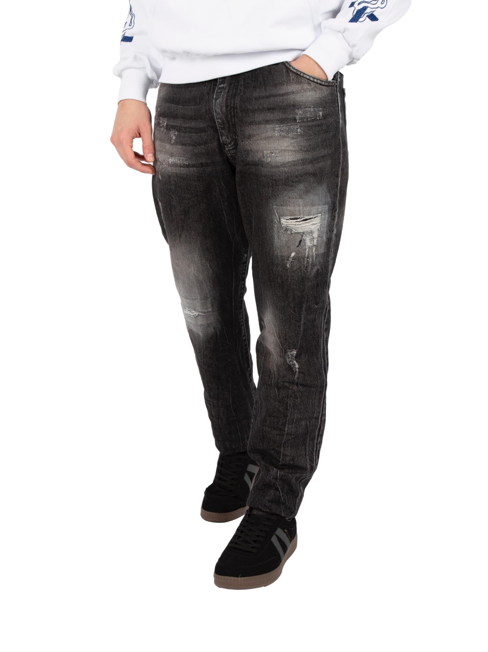 Jeans Klixs Kevin Nero con strappi 1170RK NERO KLIXS 