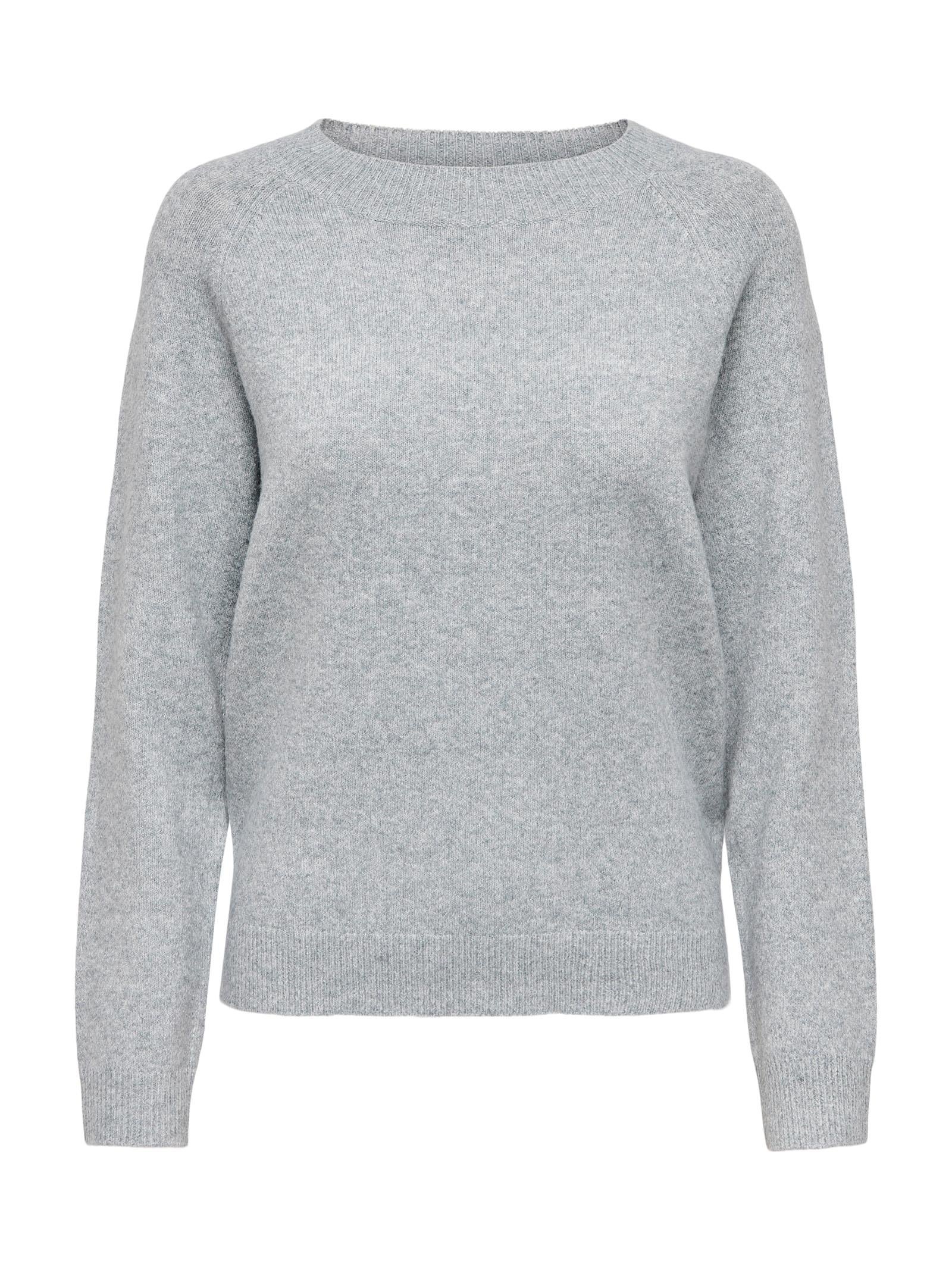 Maglia Only Rica Grigio girocollo 15204279 /Light Grey Melange ONLY 