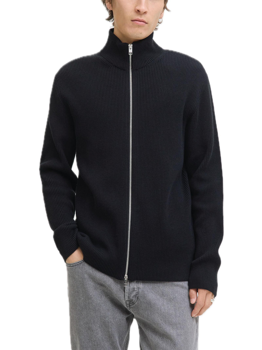 Cardigan in maglia Jack & Jones Perfect Nero 12279409 /Black JACK & JONES 