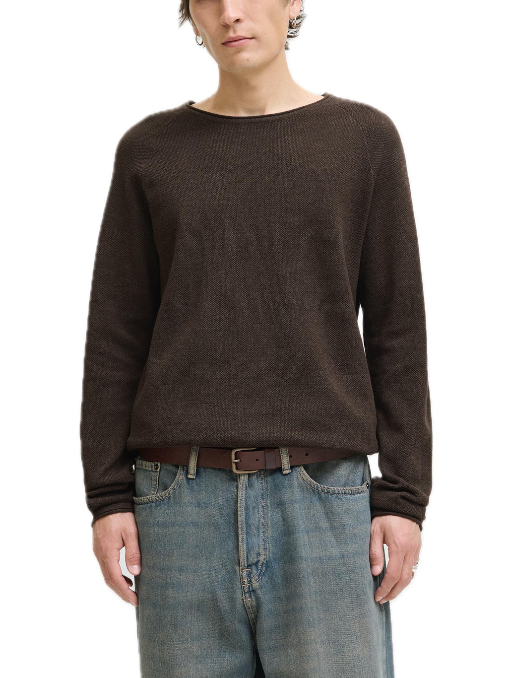 Maglia Jack & Jones Hill Marrone girocollo 12157321 /Delicioso JACK & JONES 
