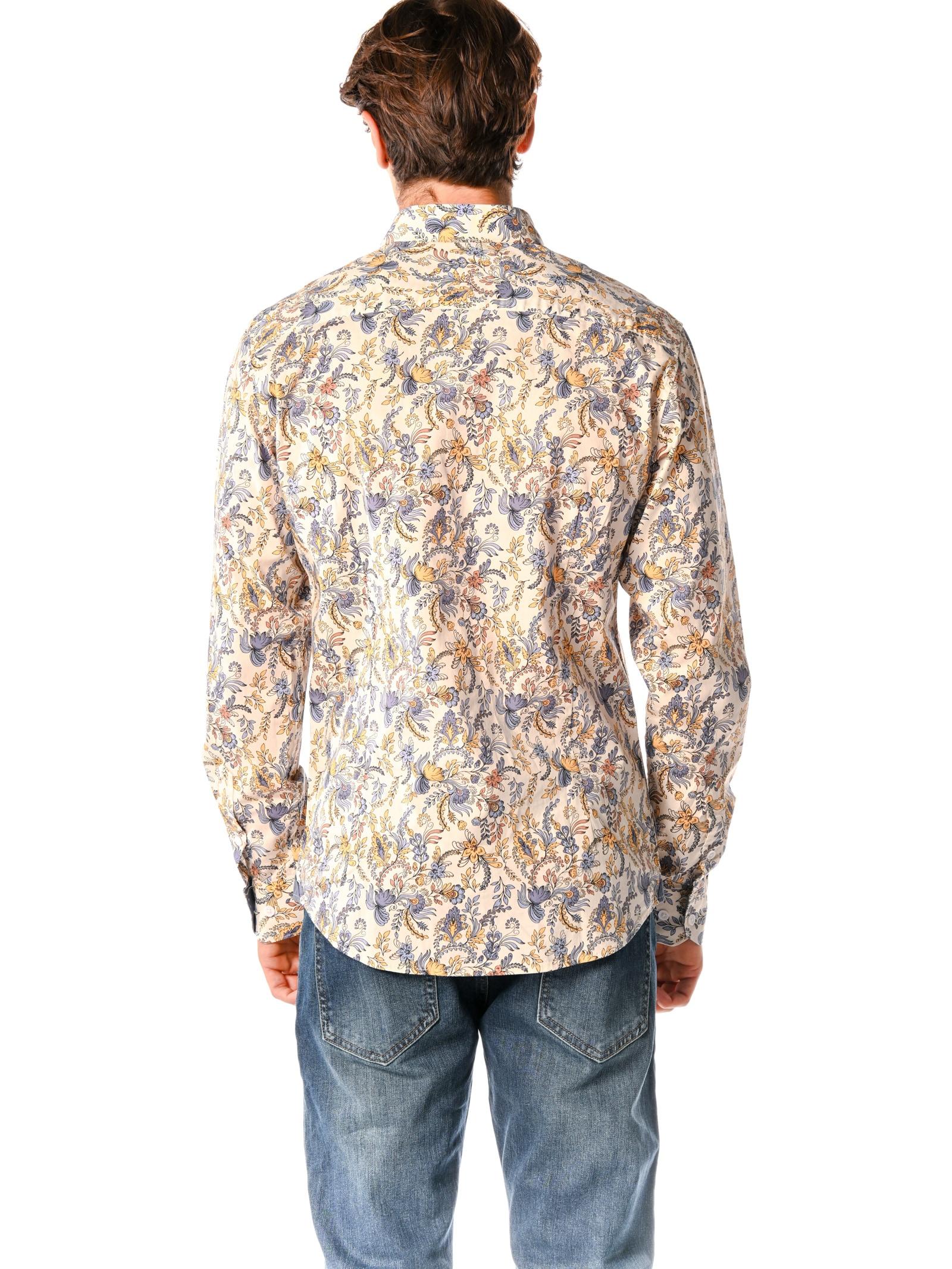 Camicia Gianni Lupo Bianco fantasia floreale GL7825S BIANCO GIANNI LUPO 