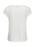T-shirt JDY Bianco Tia con ricami 15369918 /Cloud Dancer JDY 