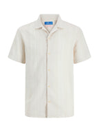 Camicia Jack & Jones Beige Summero Lino 12291964 /Lemon Pepper JACK & JONES 