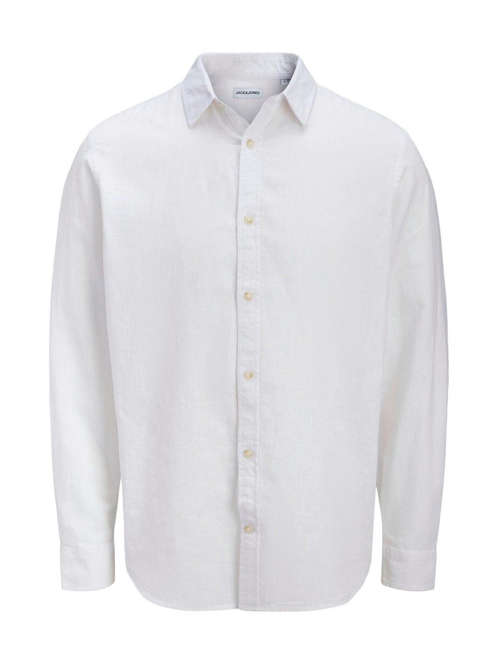 Camicia Jack & Jones Bianco Summer misto lino 12289174 /White JACK & JONES 