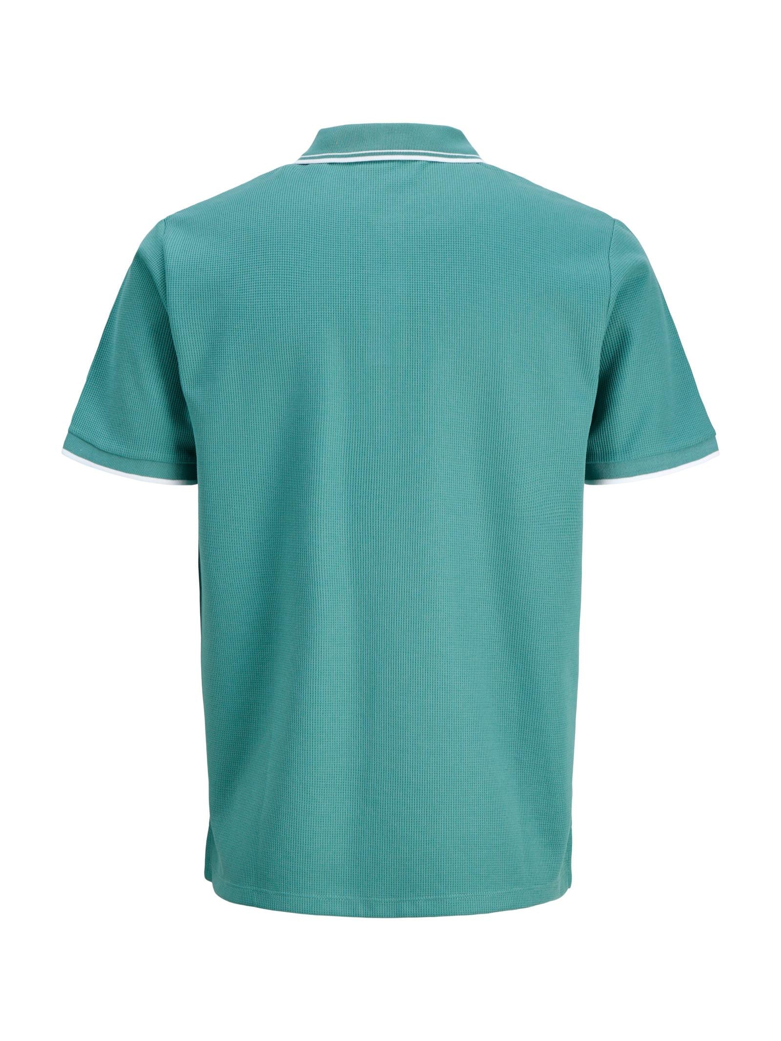 Polo Jack & Jones Austin Verde acqua 12268130 /Mineral Blue JACK & JONES 