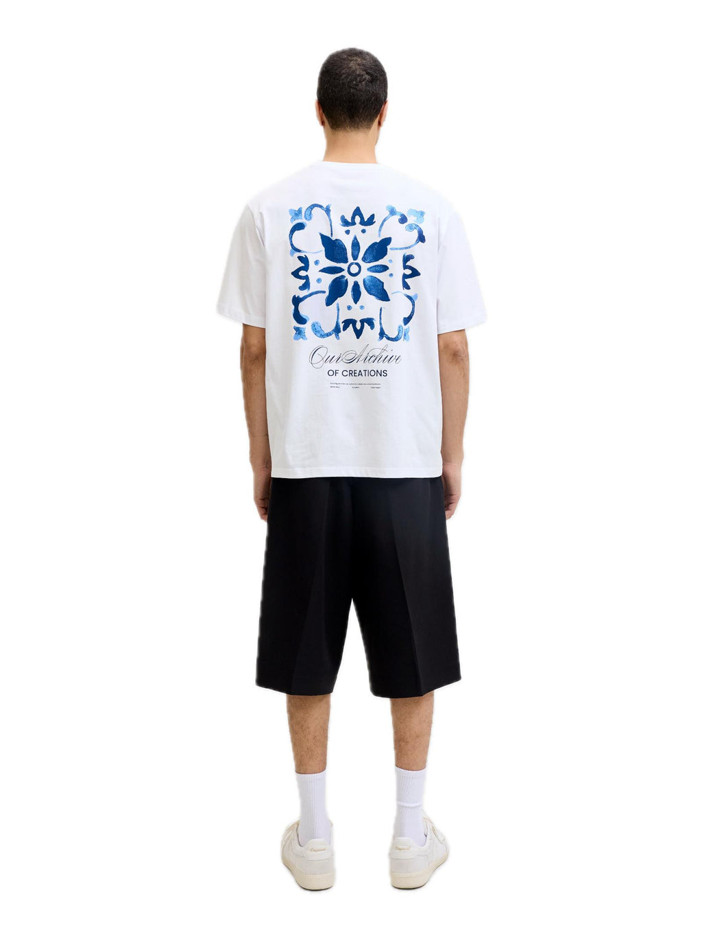 T-shirt Jack & Jones Art Bianco stampa 12288095 /Bright White JACK & JONES 