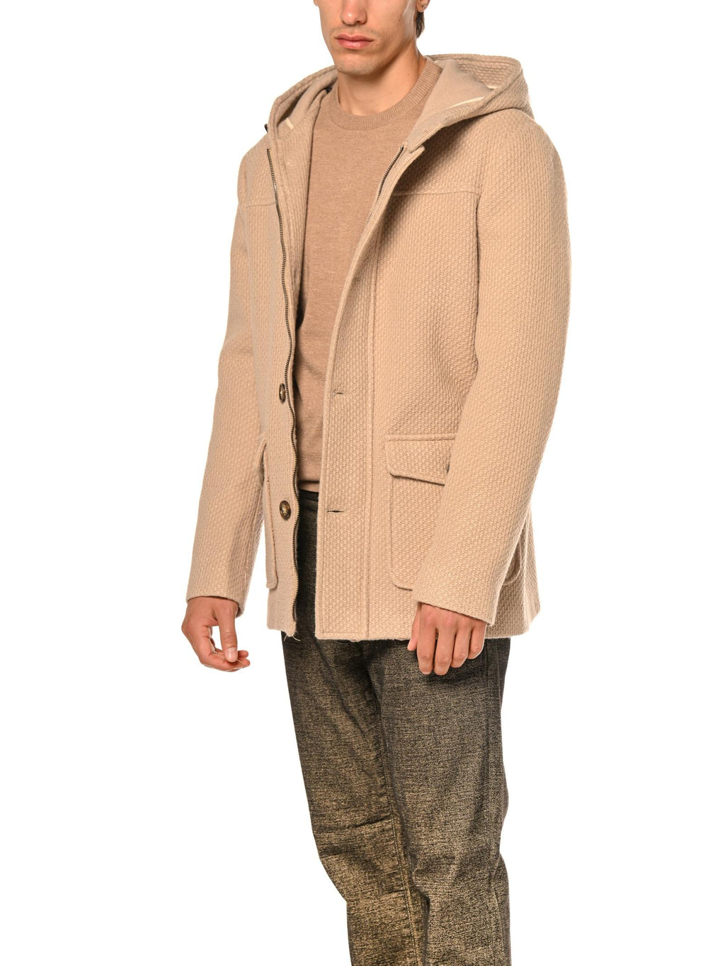Cappotto Gianni Lupo Beige con cappuccio GN21795 BEIGE GIANNI LUPO 