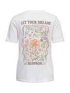 T-shirt Only Lucy Bianco stampa 15367829 /Bright White ONLY 