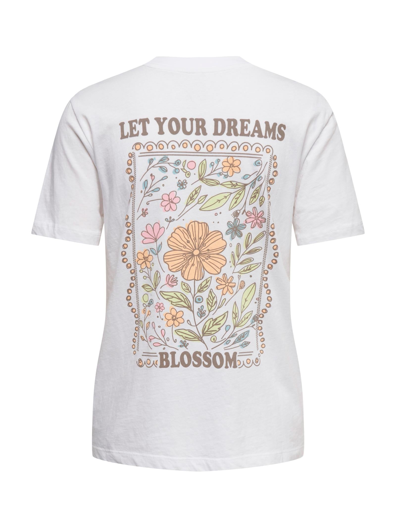 T-shirt Only Lucy Bianco stampa 15367829 /Bright White ONLY 