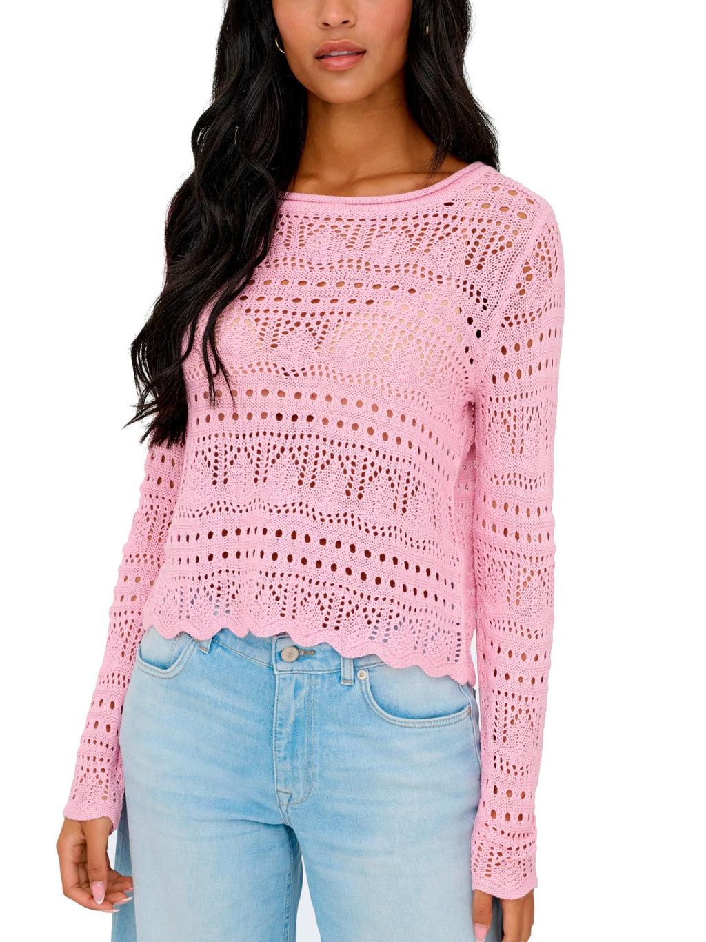 Maglia JDY Rosa Sun scollo a barca 15287384 /Fragrant Lilac JDY 