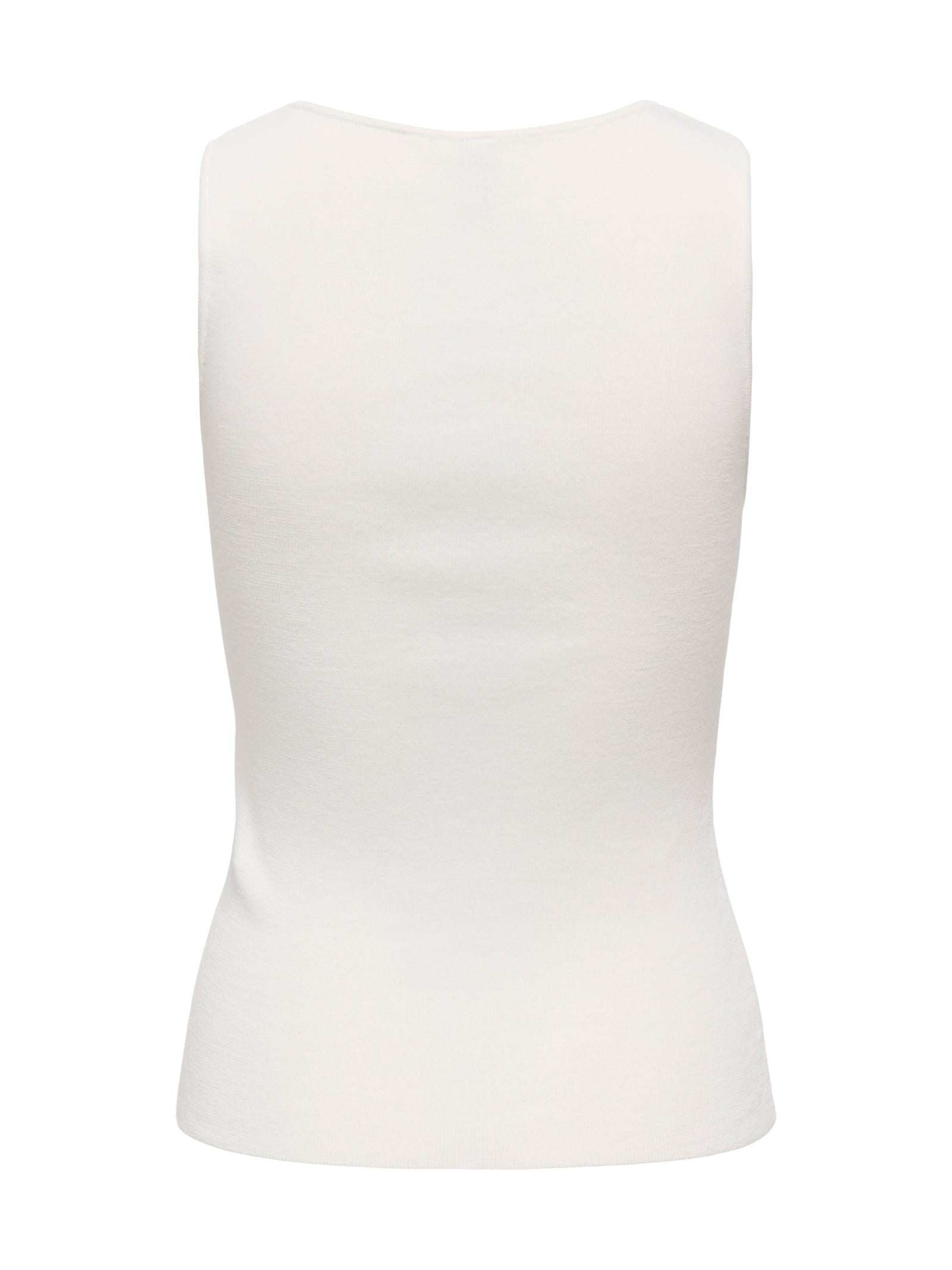 Top Only Bianco Golden scollo a U 15375090 /White ONLY 