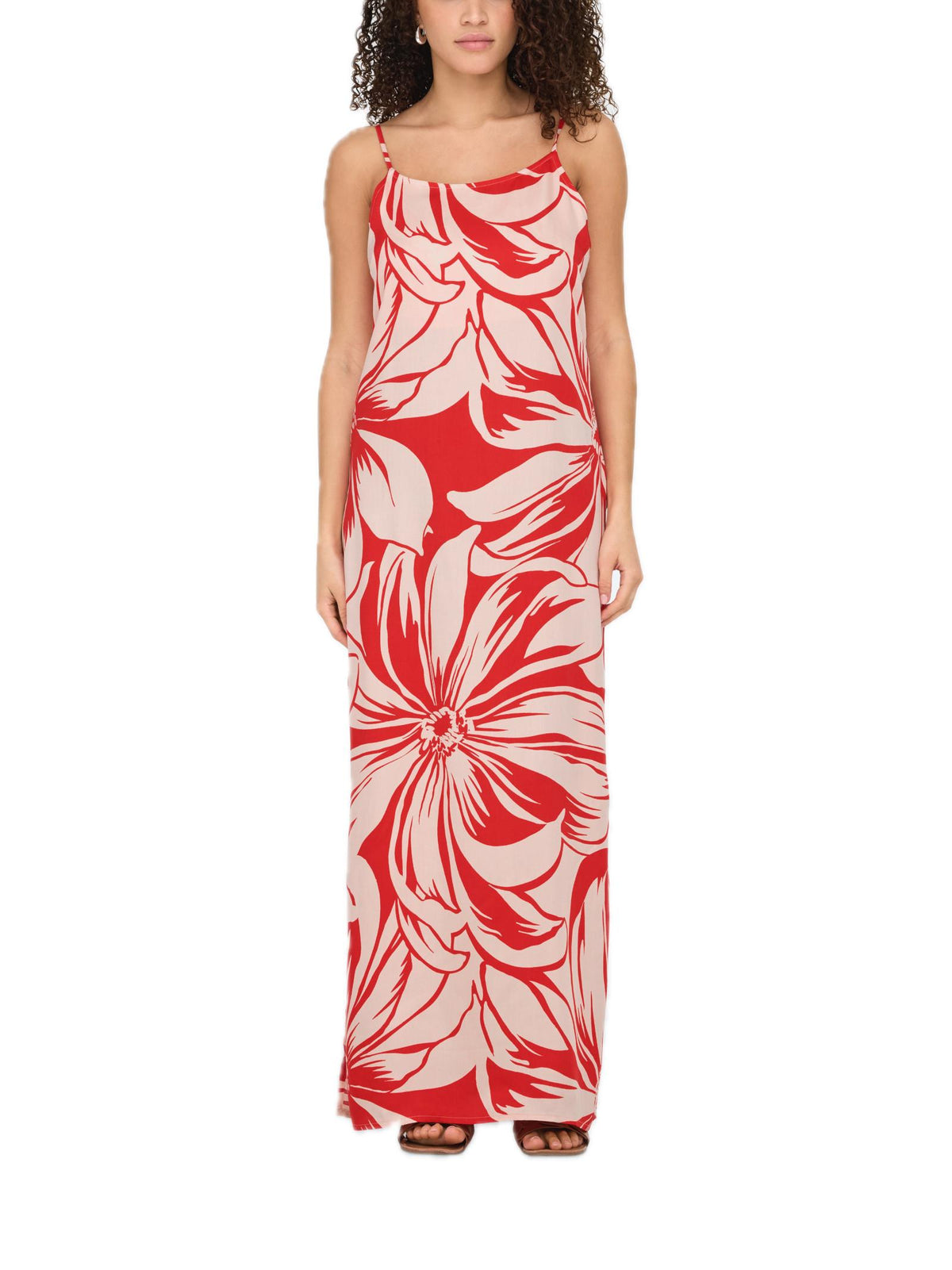 Abito Only Rosso Milly fantasia 15347474 /Flame Scarlet ONLY 