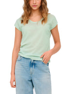 T-Shirt Only Silver Verde in lurex 15136069 /Green Lily ONLY 