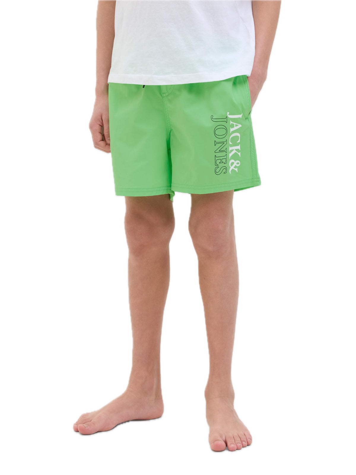 Costume Jack & Jones Logo Verde Fluo 12273841 /Summer Green JACK & JONES JUNIOR 
