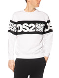 Felpa DS2 Bianco Banda girocollo SS26212 BIANCO DS2 