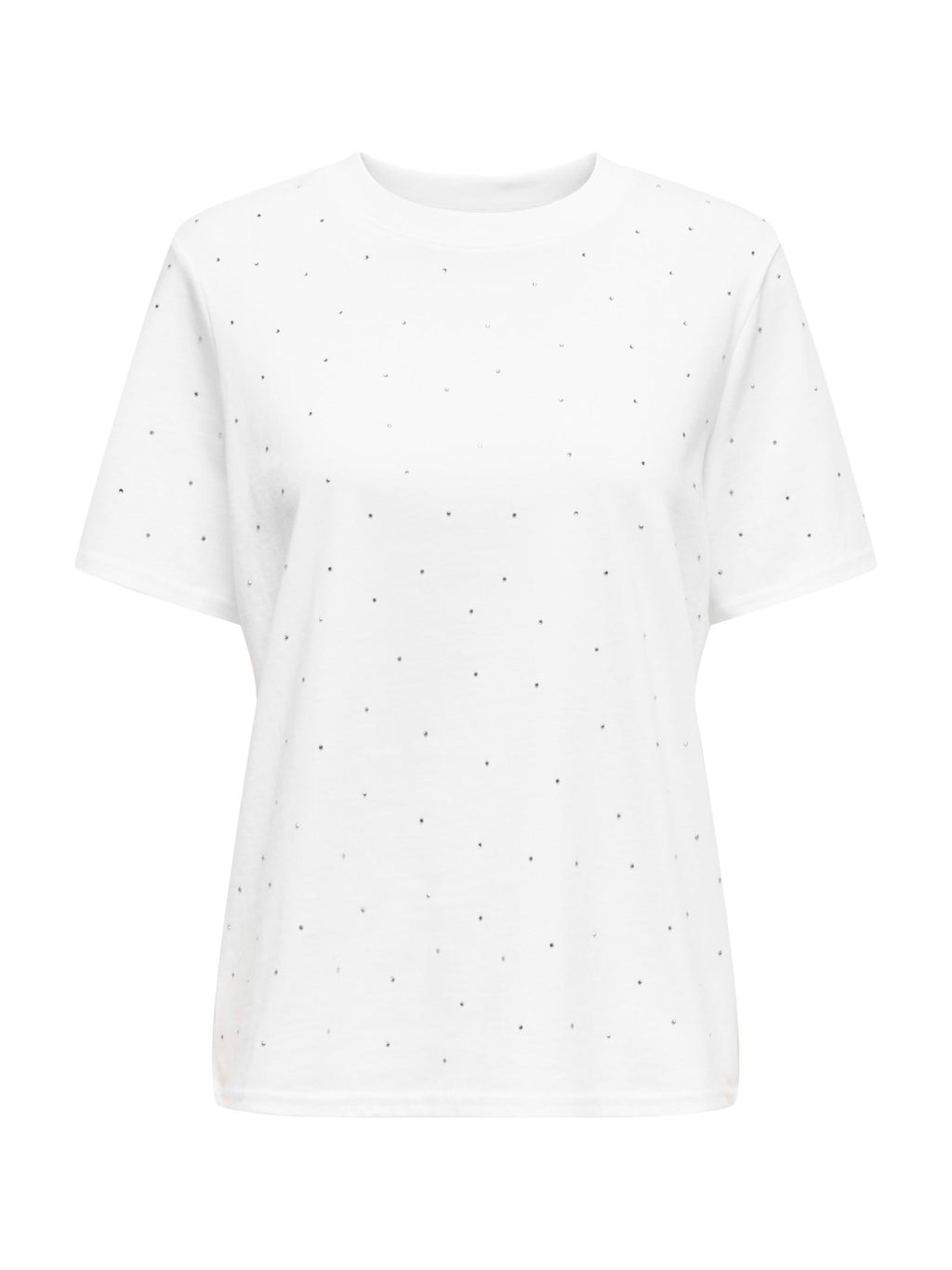 T-shirt Only Monia Bianco con glitter 15340939 /White ONLY 