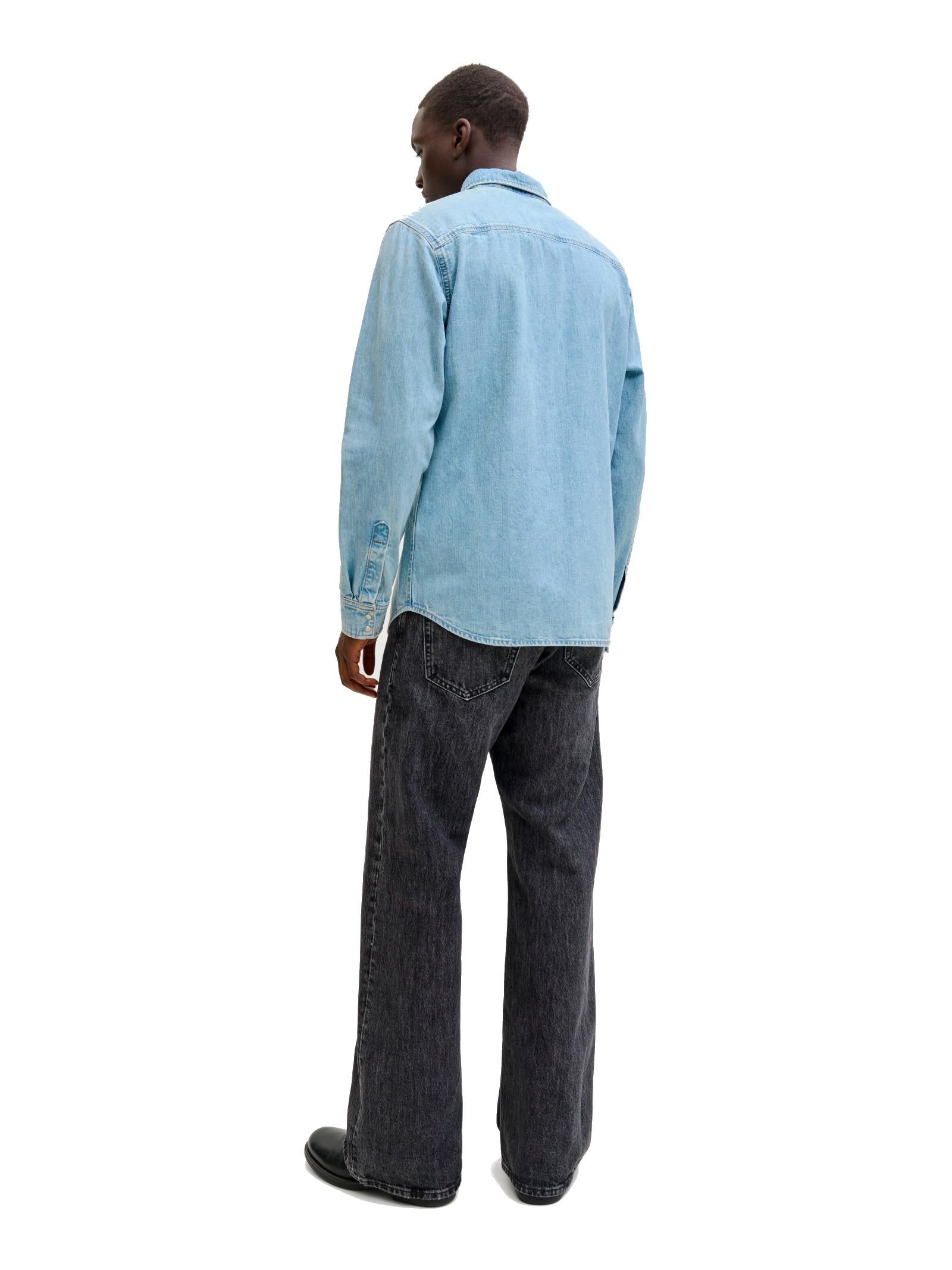 Camicia Jack & Jones Western Medium Blue Denim 12289219 /Blue Denim JACK & JONES 