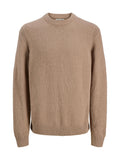 Maglia Jack & Jones Point Sabbia girocollo 12287316 /Desert Taupe JACK & JONES 