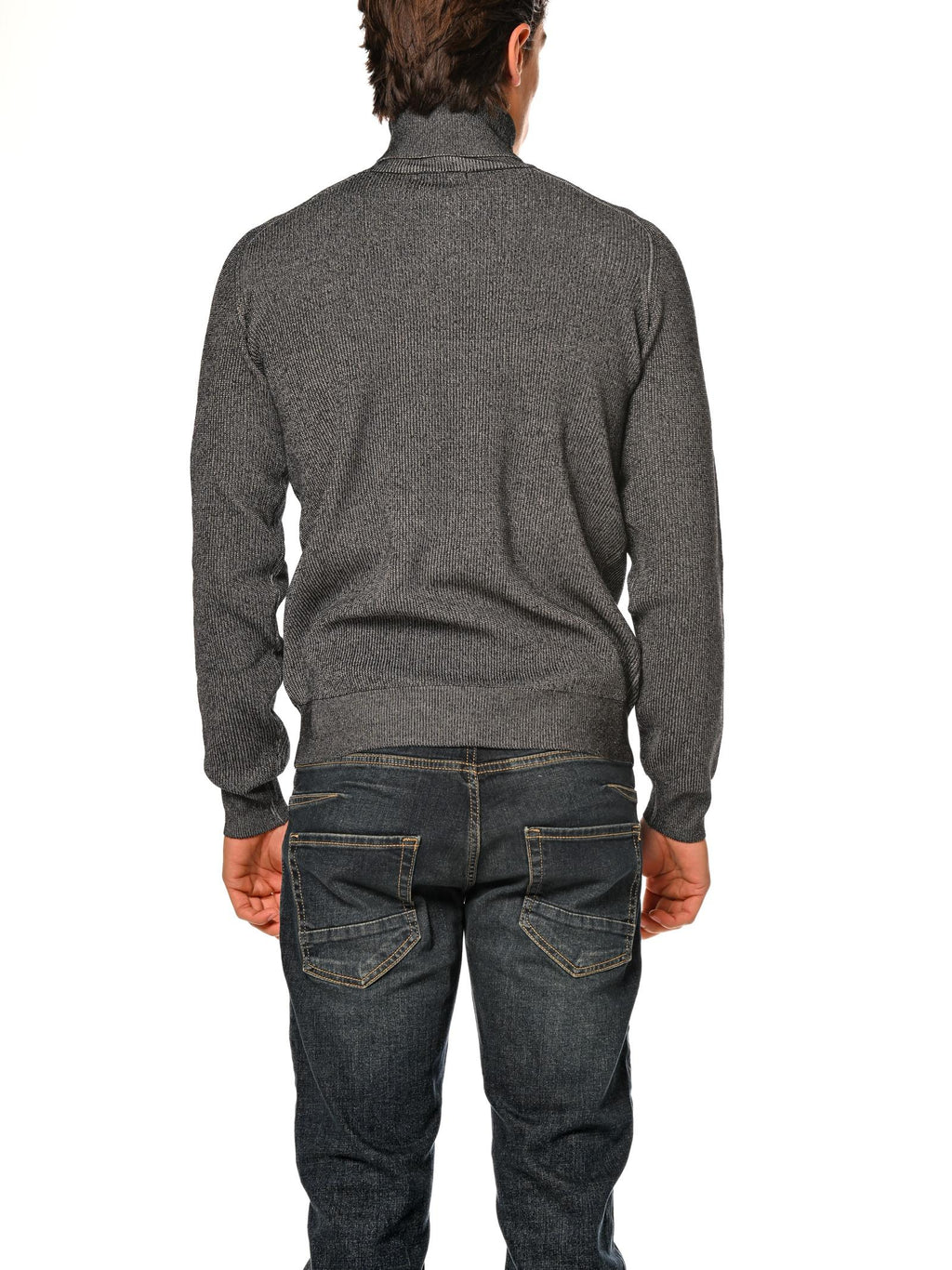 Maglia Seinse Nero dolcevita costa melange MI3072 NERO SEINSE 